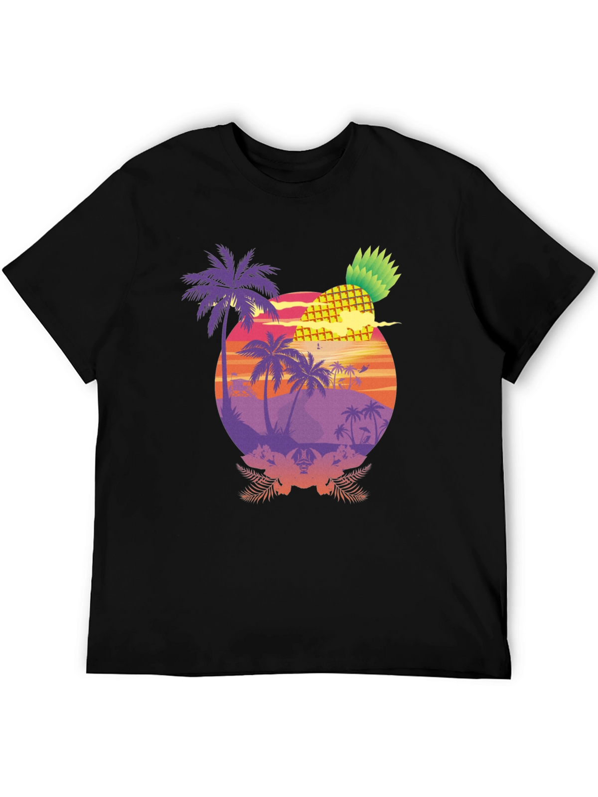 Tropical Pineapple Sunset T-Shirt