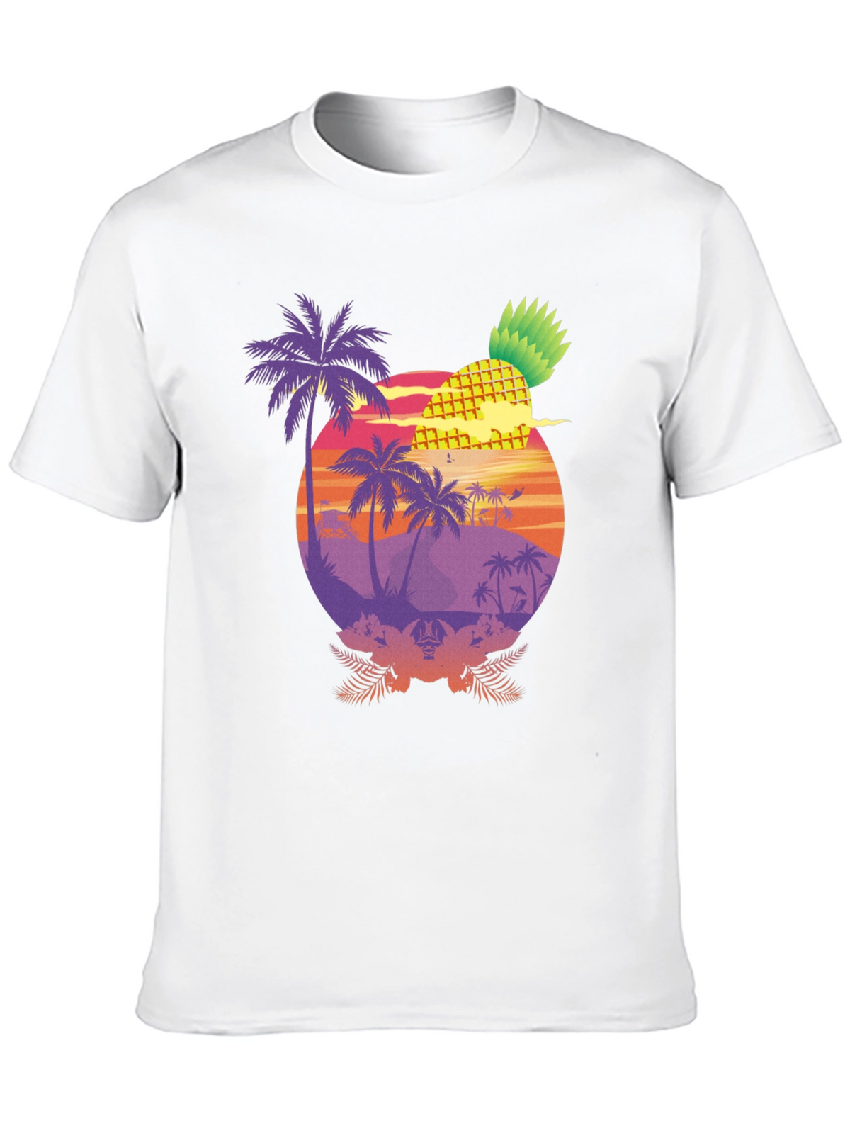 Tropical Pineapple Sunset T-Shirt
