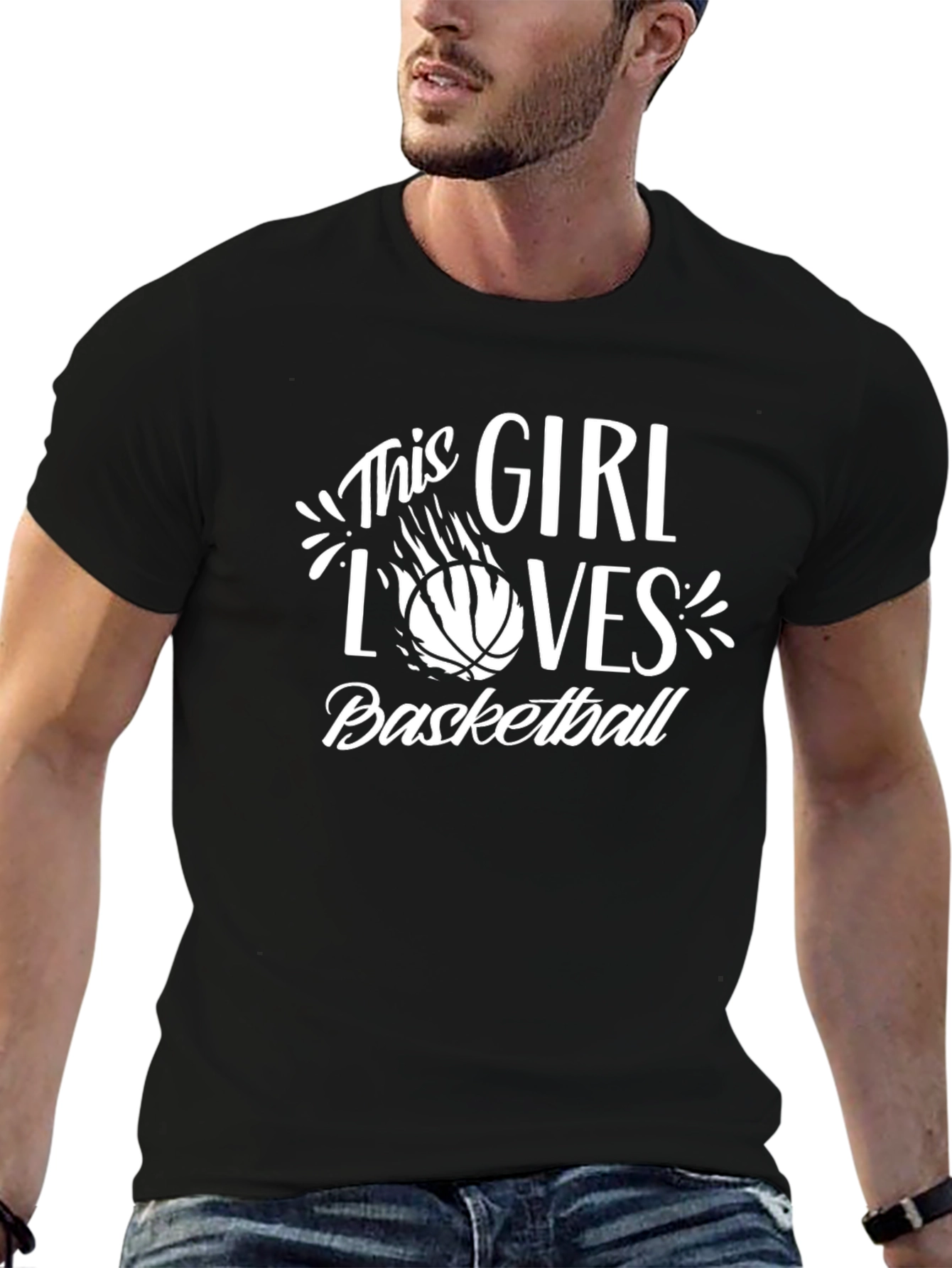 Basketball Lover T-Shirt - This Girl Loves Basketball