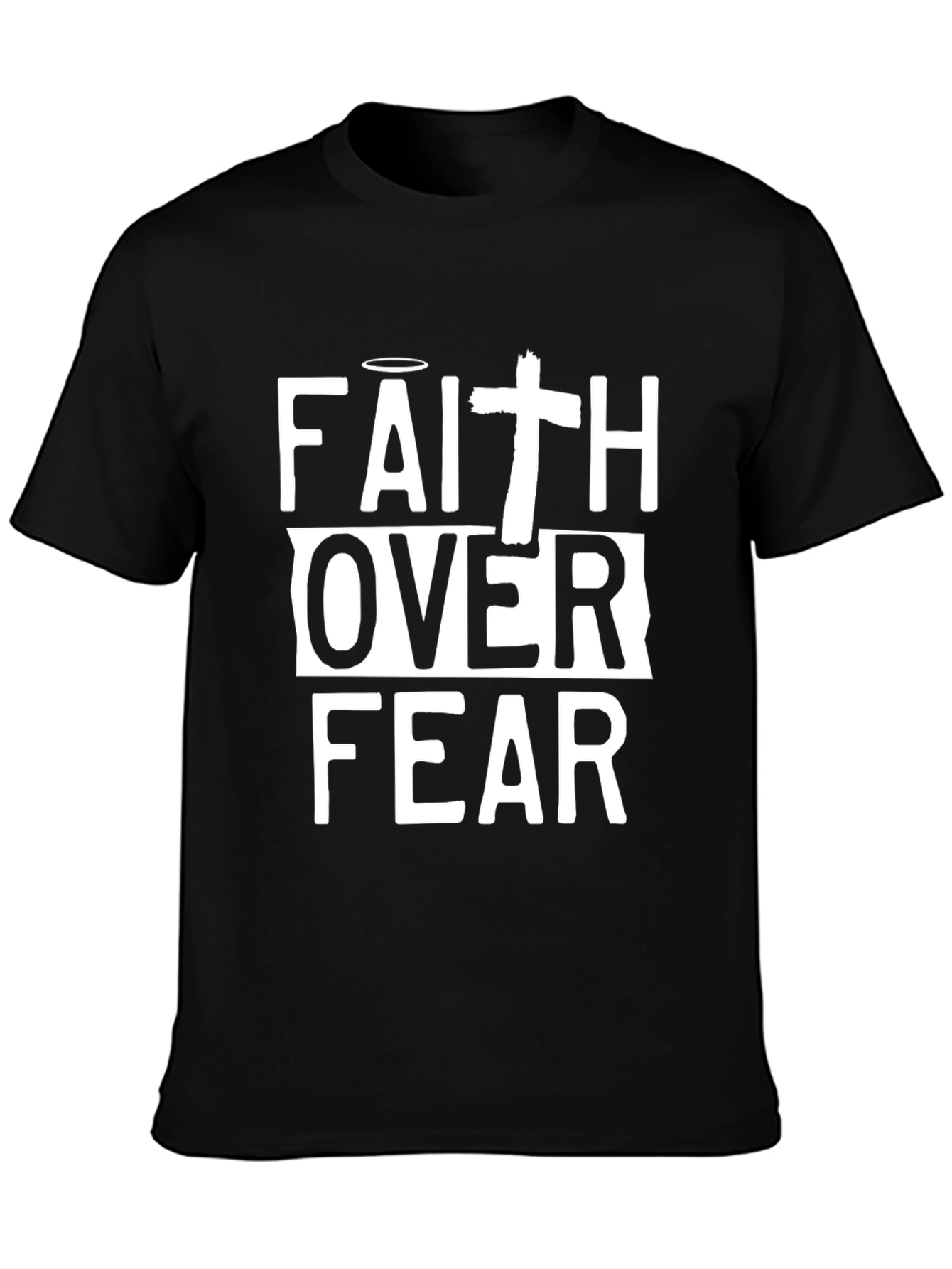 Faith Over Fear Christian T-Shirt - Religious Graphic Tee