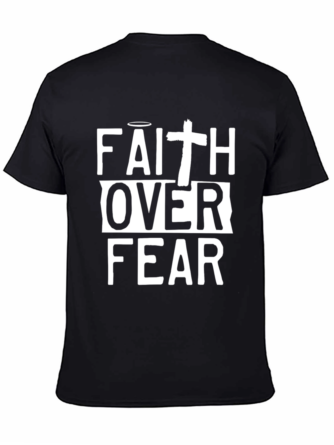 Faith Over Fear Christian T-Shirt - Religious Graphic Tee