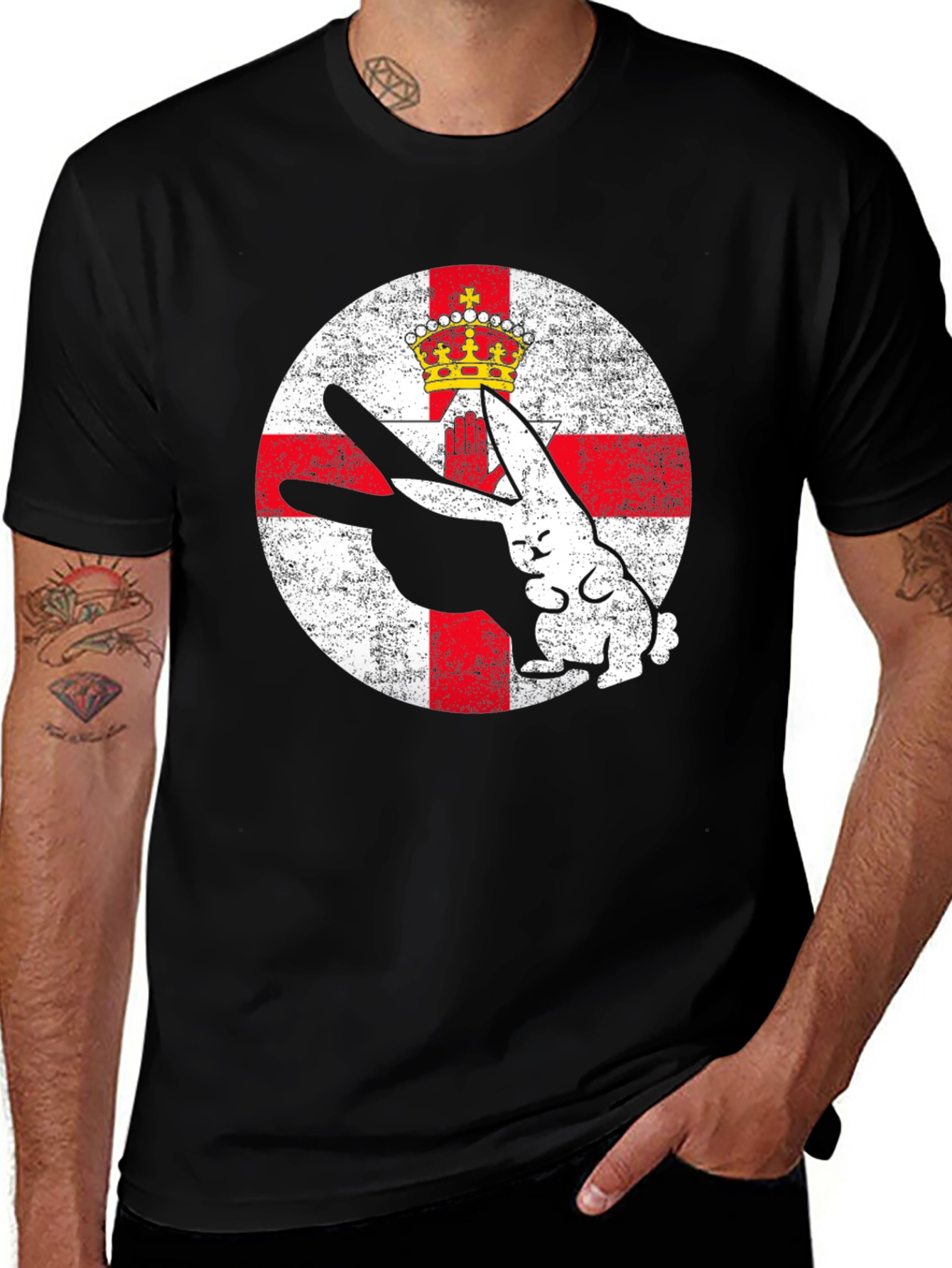 Northern Ireland Flag Rabbit T-Shirt