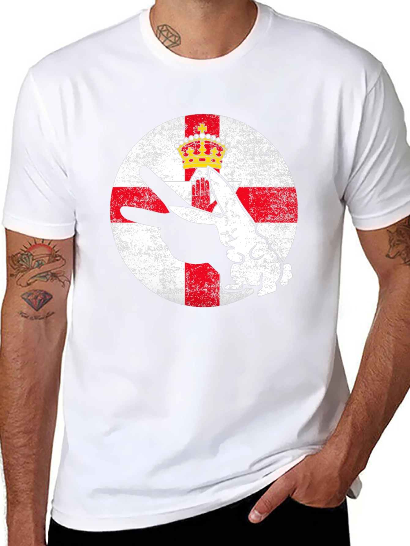 Northern Ireland Flag Rabbit T-Shirt