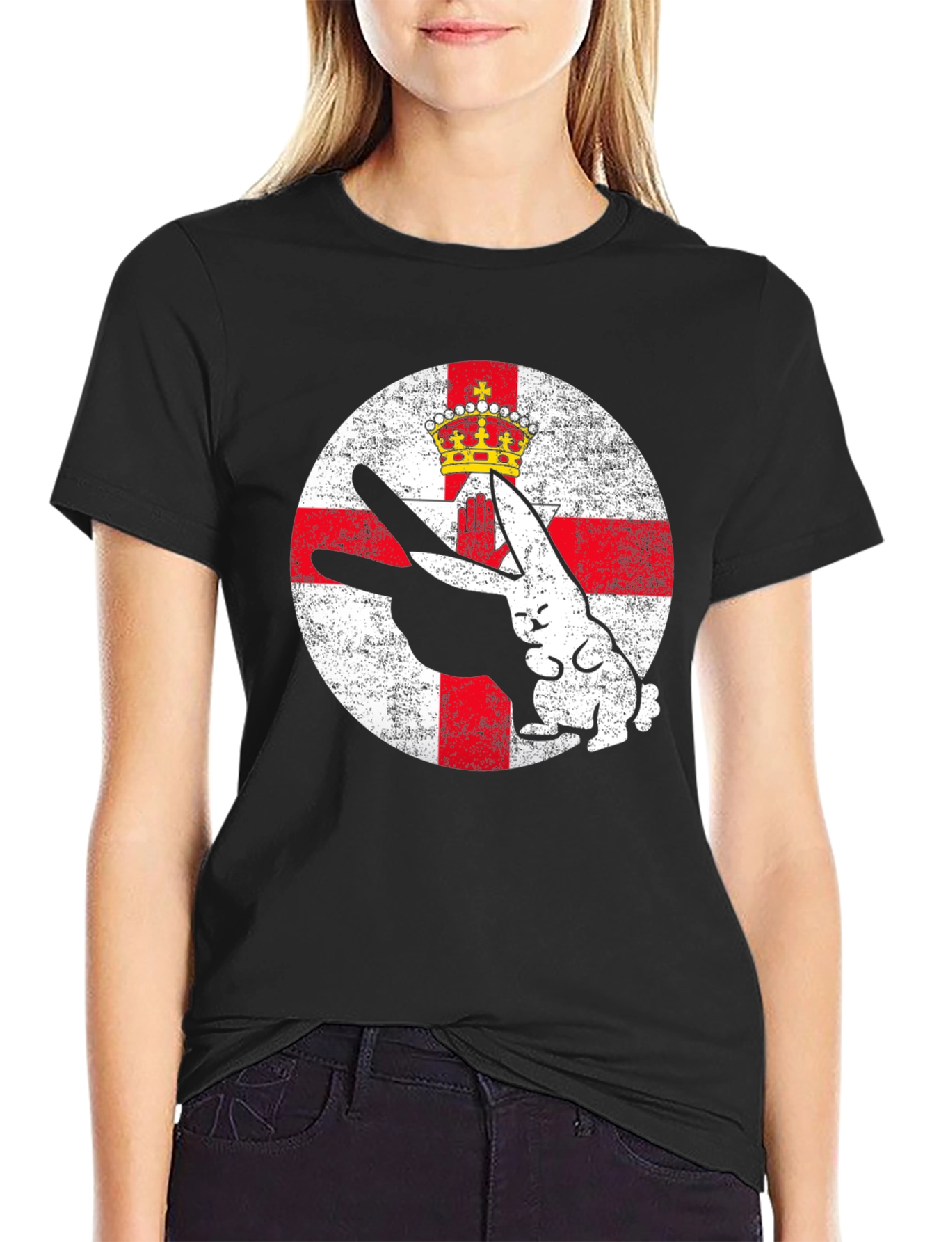 Northern Ireland Flag Rabbit T-Shirt
