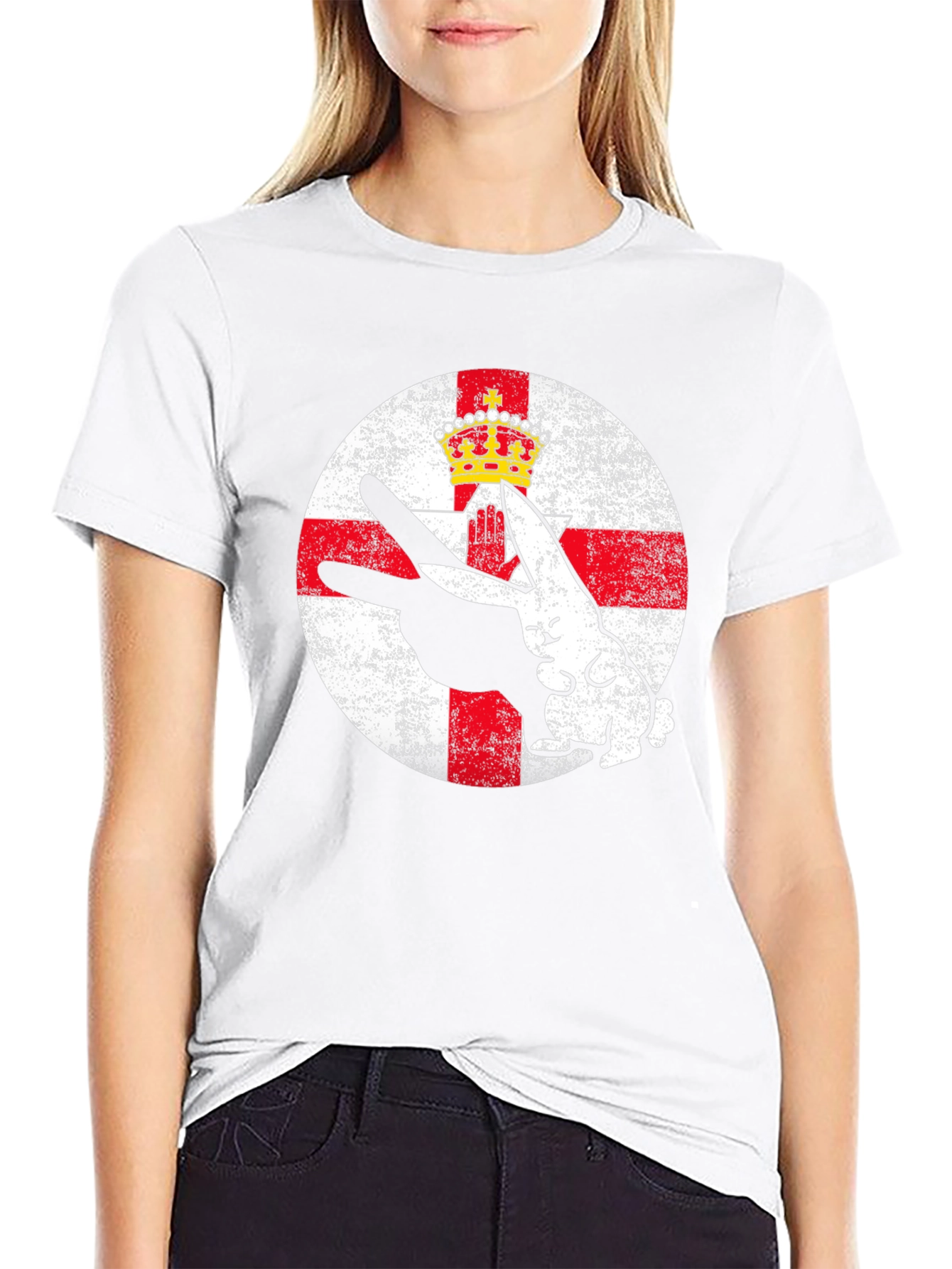 Northern Ireland Flag Rabbit T-Shirt