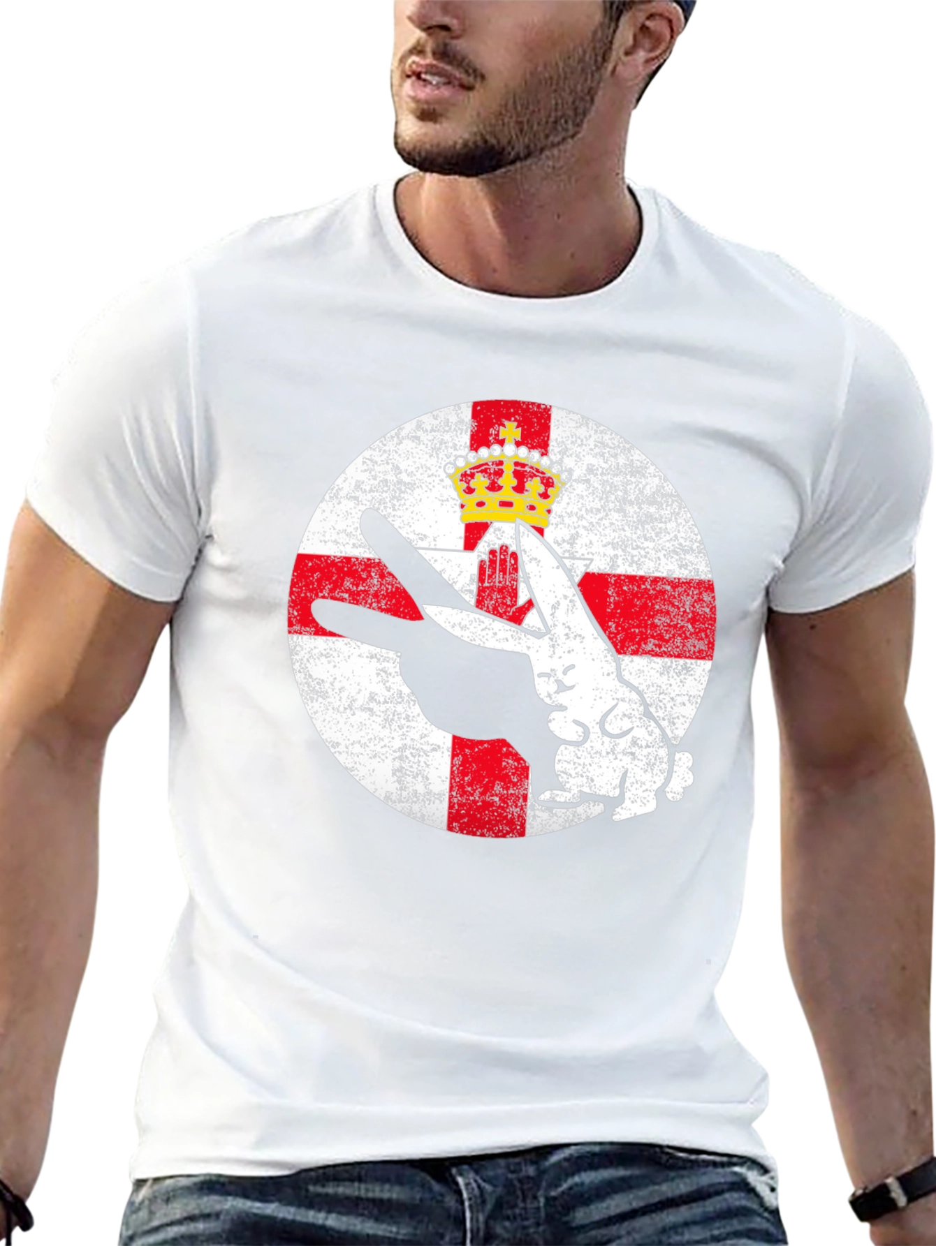 Northern Ireland Flag Rabbit T-Shirt