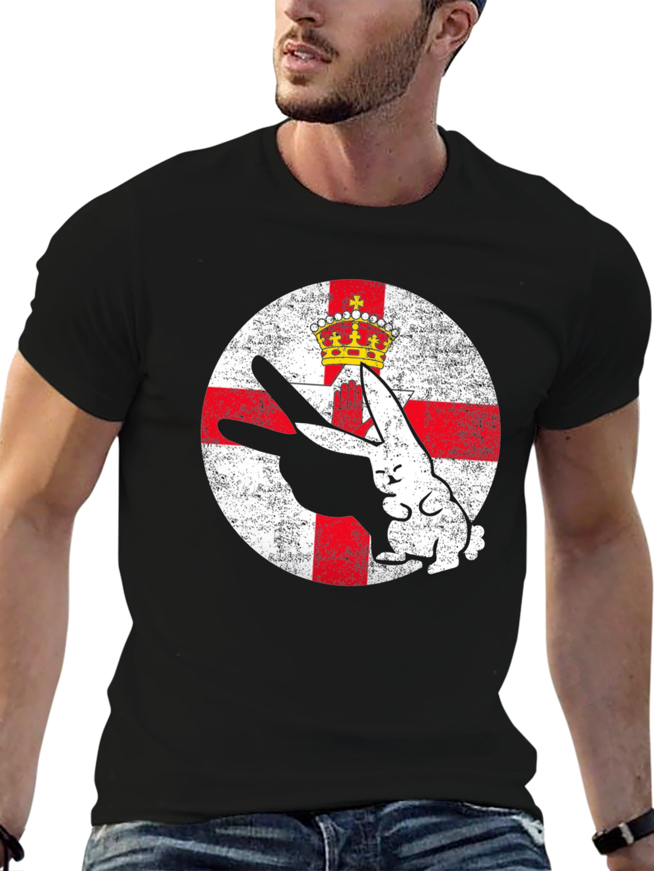 Northern Ireland Flag Rabbit T-Shirt