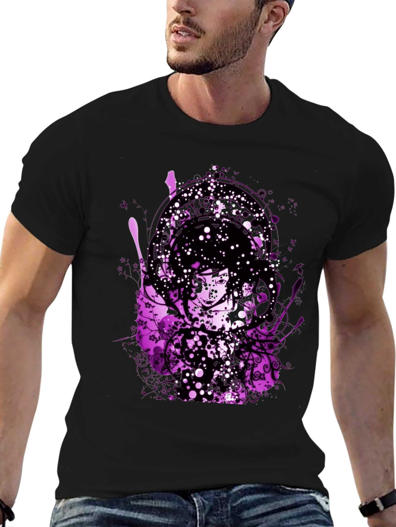 Abstract Art Black T-Shirt