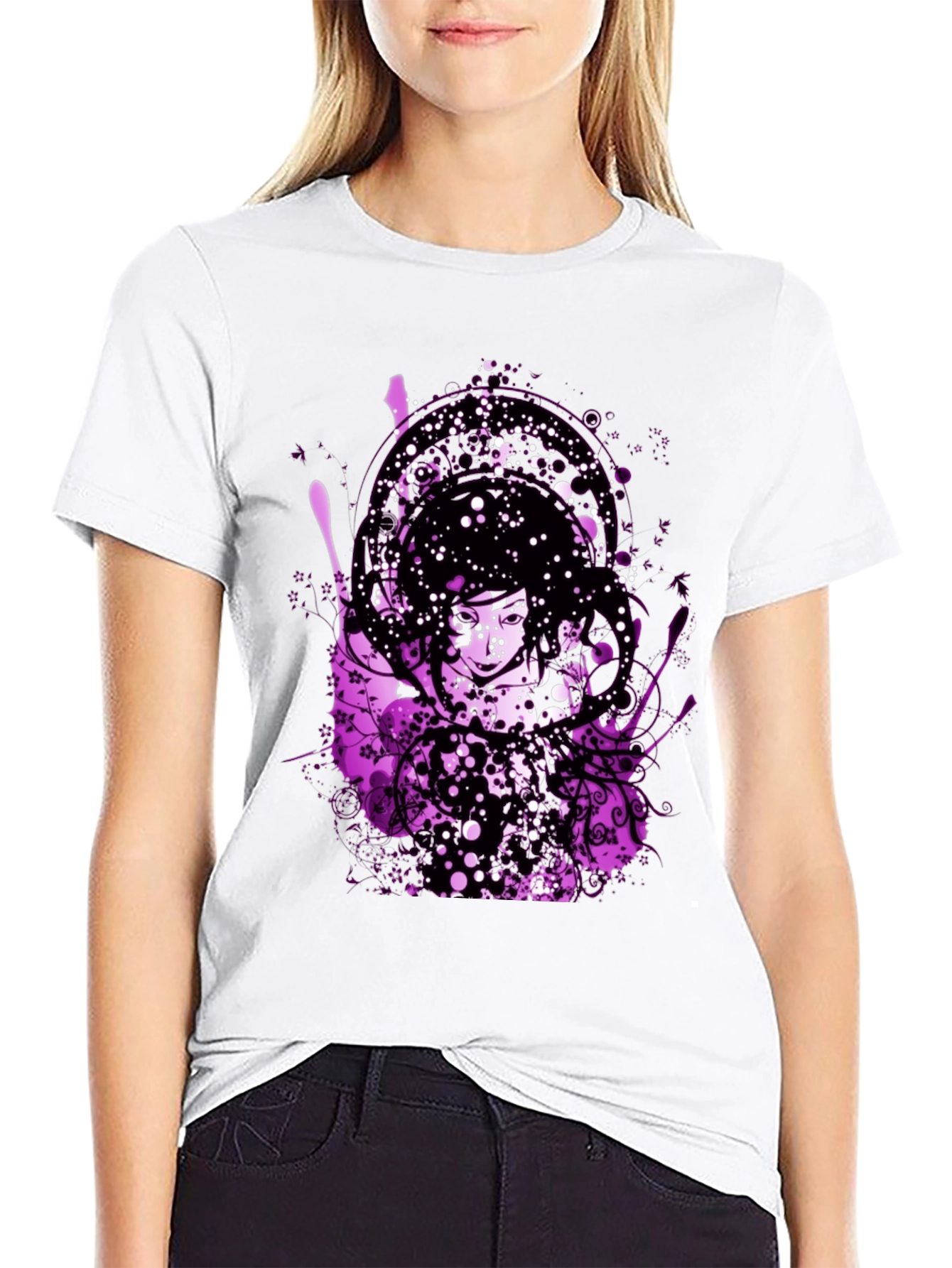 Abstract Art Black T-Shirt