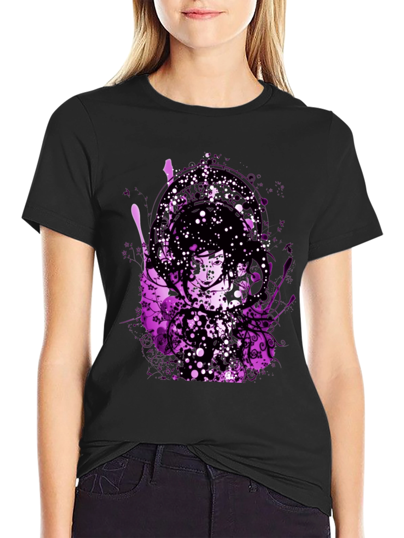 Abstract Art Black T-Shirt
