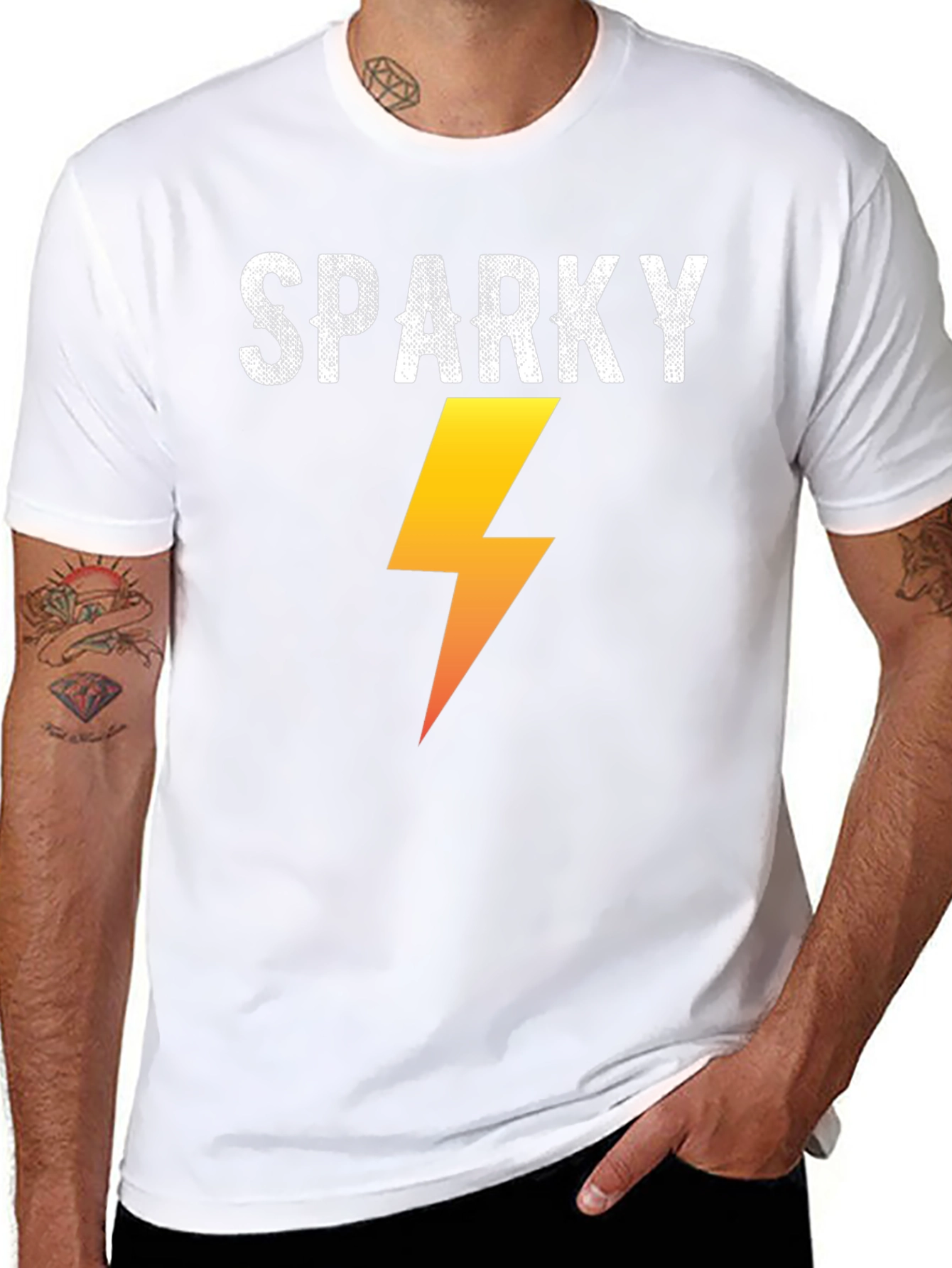Sparky Graphic Tee - Electric Bolt T-Shirt