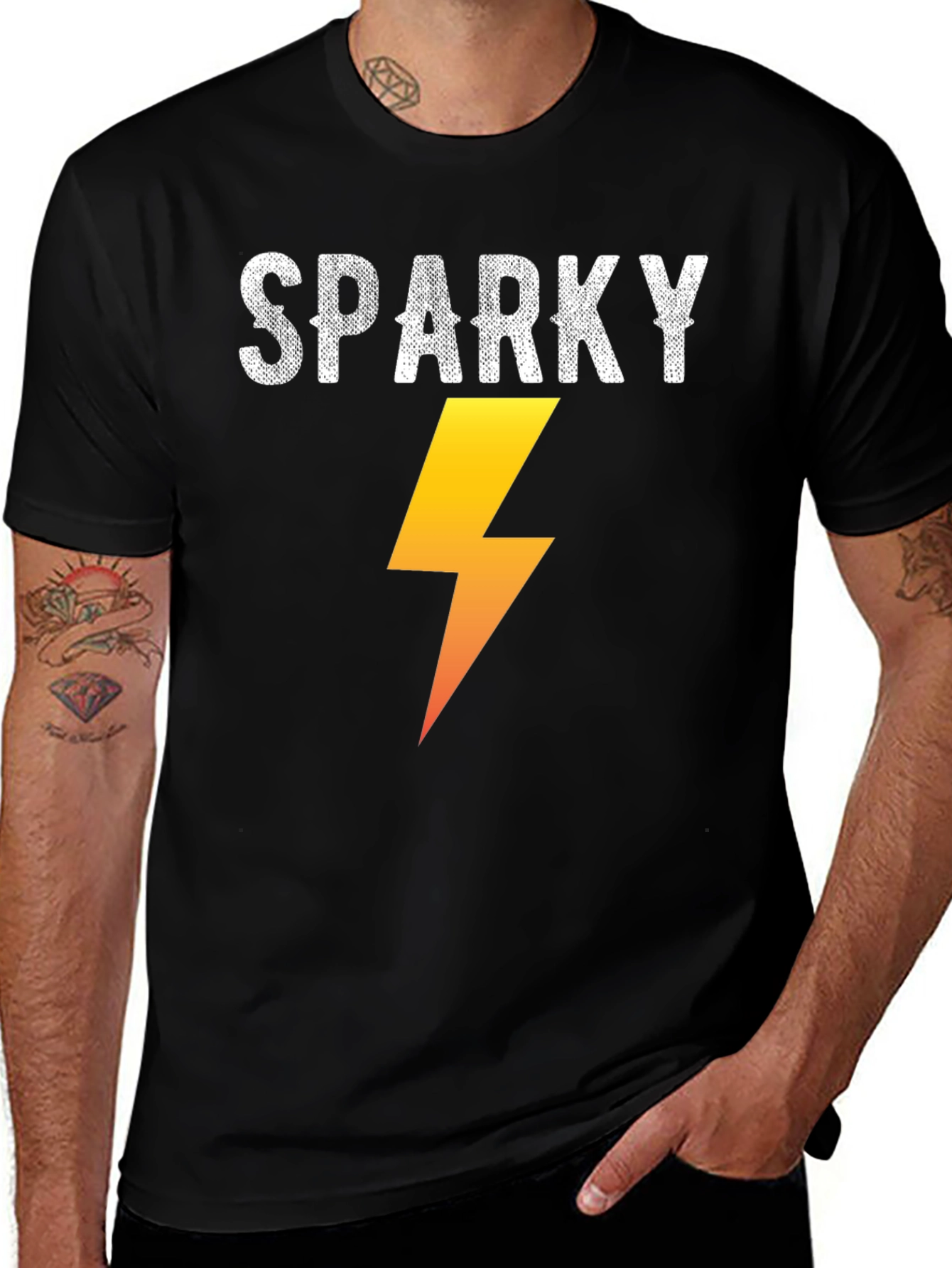 Sparky Graphic Tee - Electric Bolt T-Shirt