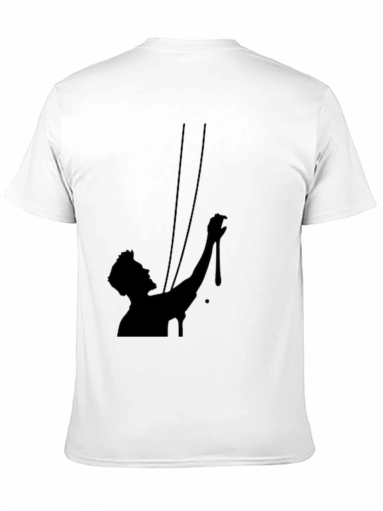 Silhouette Print Black T-Shirt