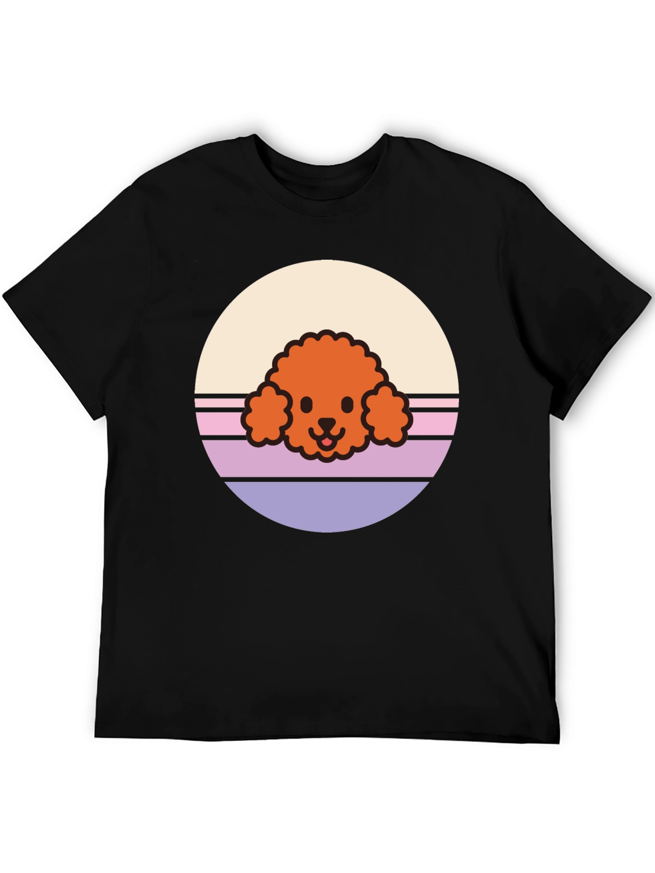 Retro Poodle Graphic Tee - Comfort & Style