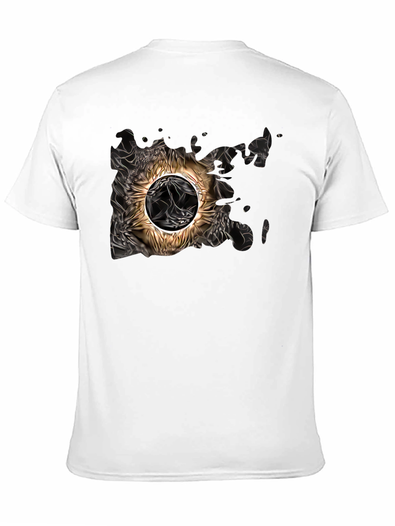 Abstract Sun Graphic Tee - Black