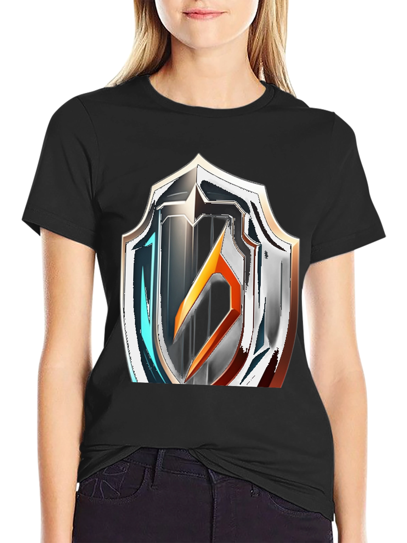 Shield Graphic Black T-Shirt