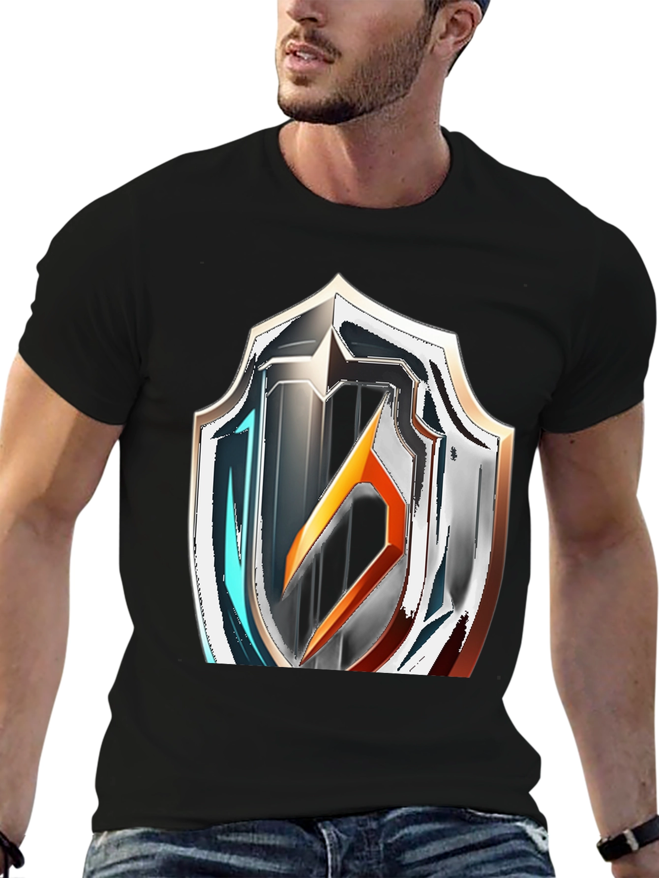 Shield Graphic Black T-Shirt