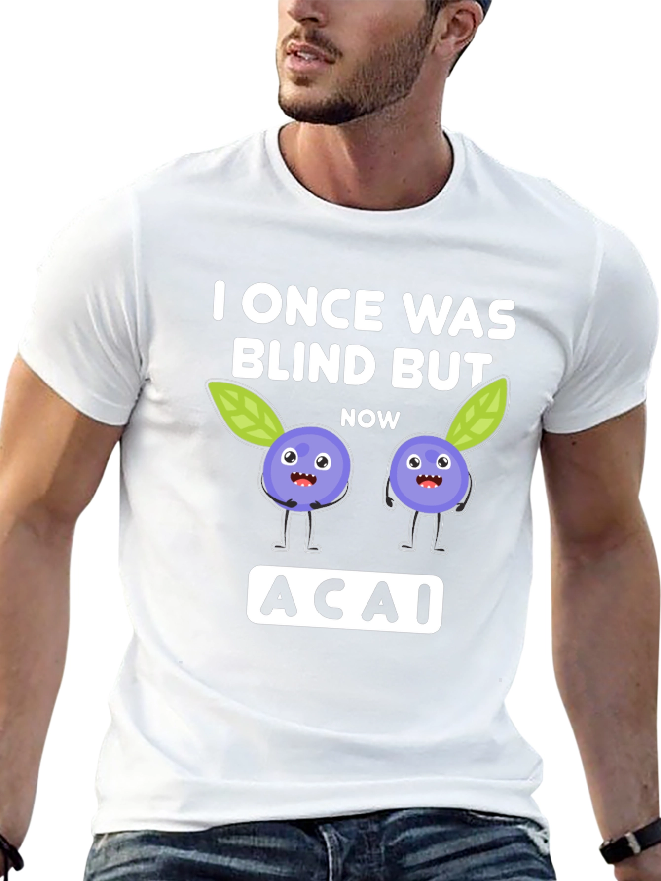 I Once Was Blind But Now Acai T-Shirt