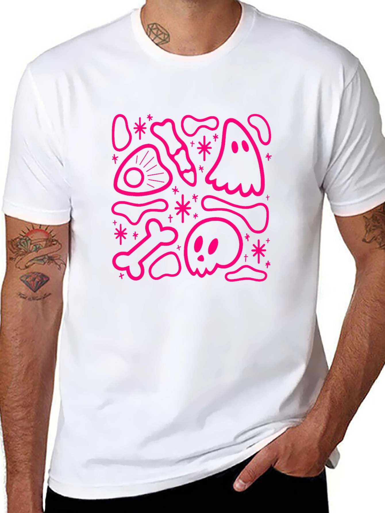 Spooky Fun T-Shirt - Pink Halloween Design