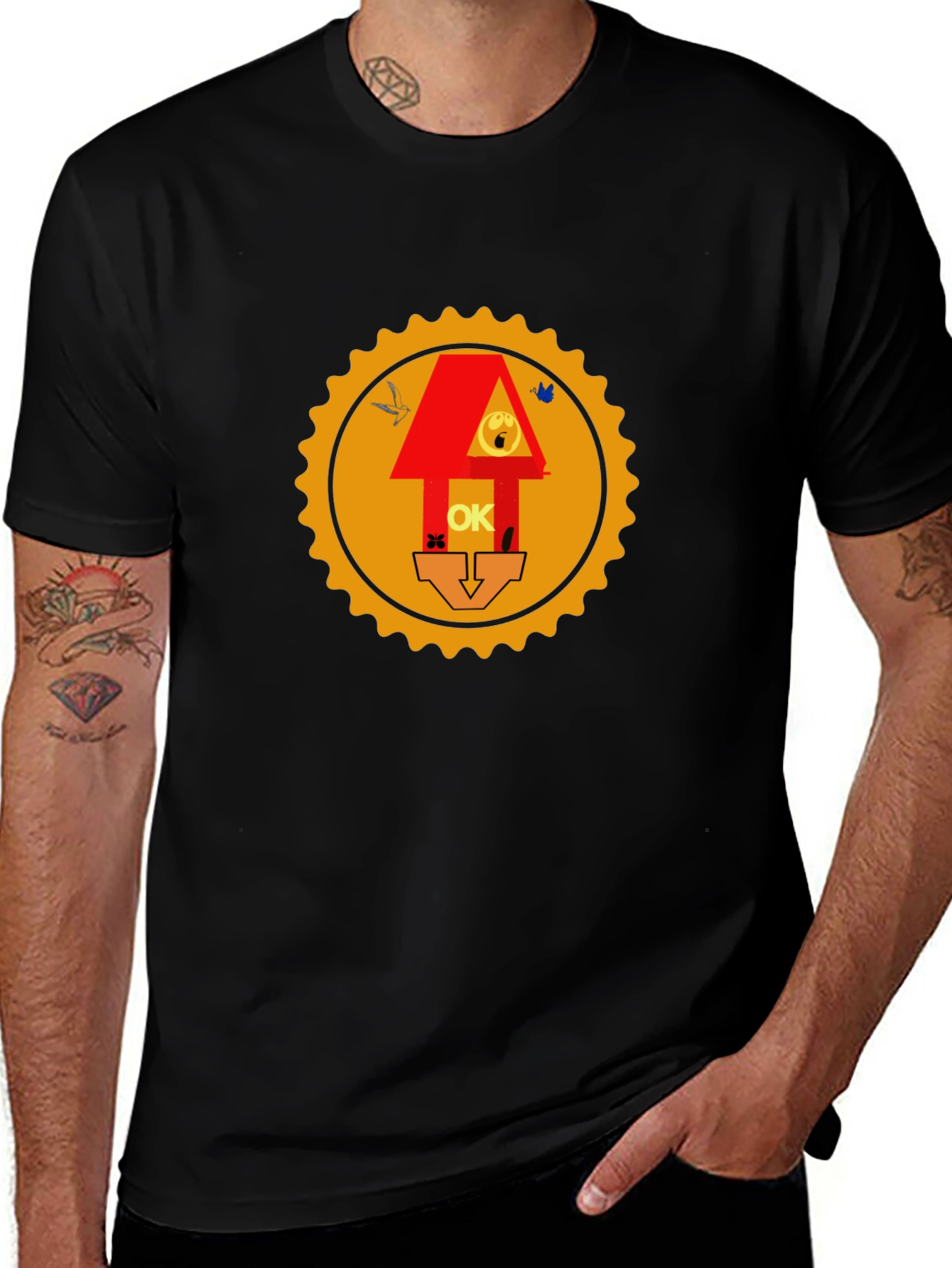 Graphic Print Tee - Novelty Design