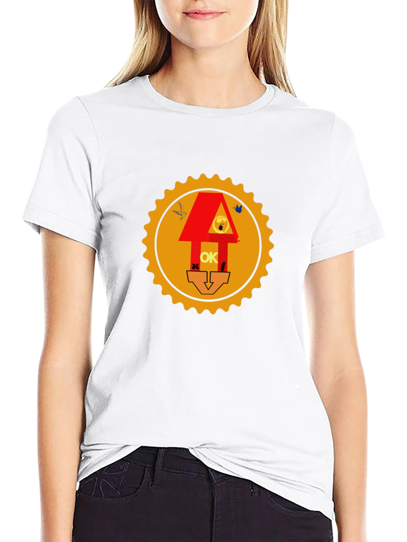 Graphic Print Tee - Novelty Design