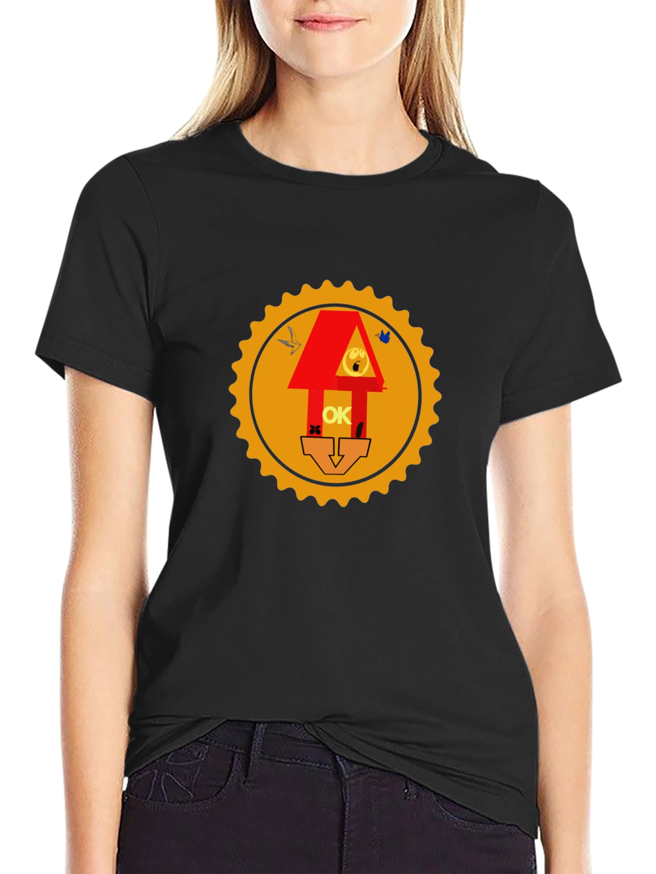 Graphic Print Tee - Novelty Design