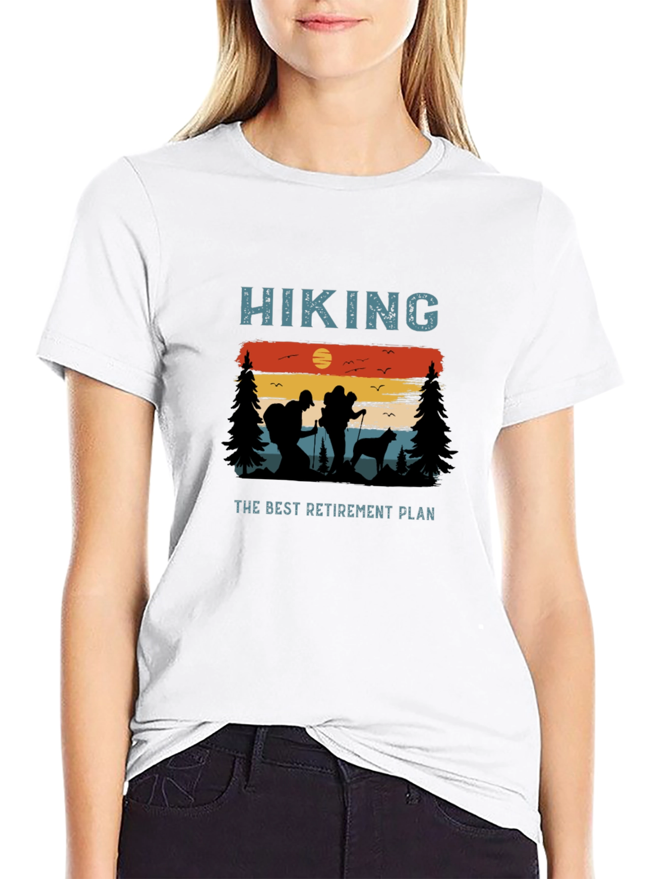 Hiking Retirement Plan Graphic T-Shirt
