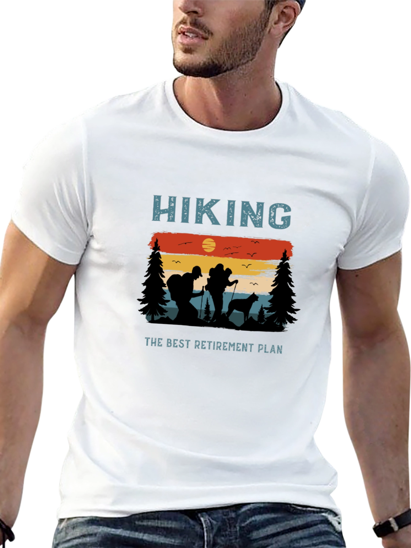 Hiking Retirement Plan Graphic T-Shirt