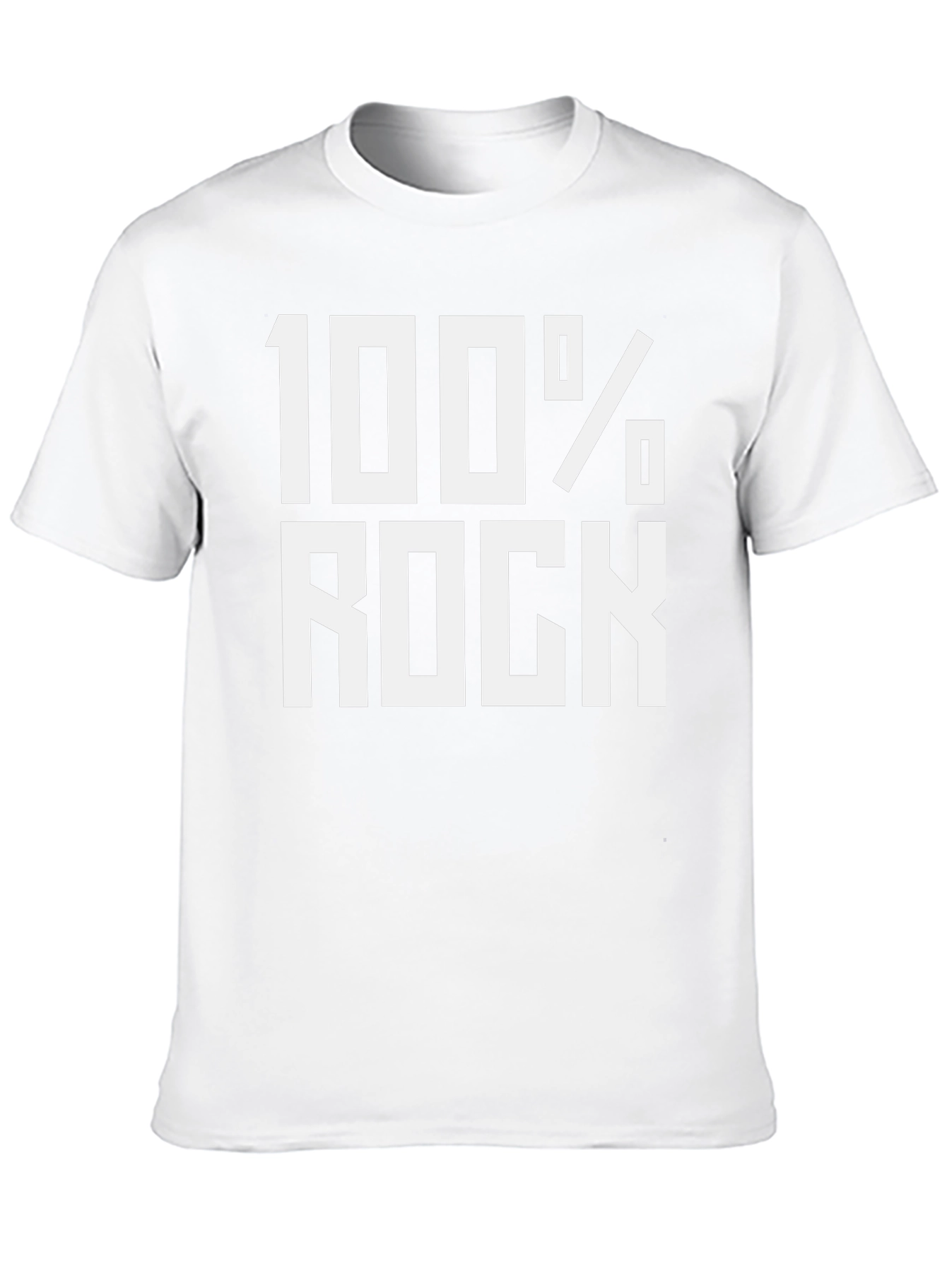 100% Rock Graphic Tee - Black Cotton
