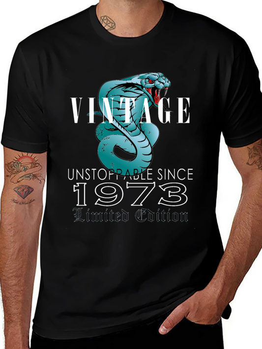 Vintage Unstoppable Since 1973 Snake T-Shirt