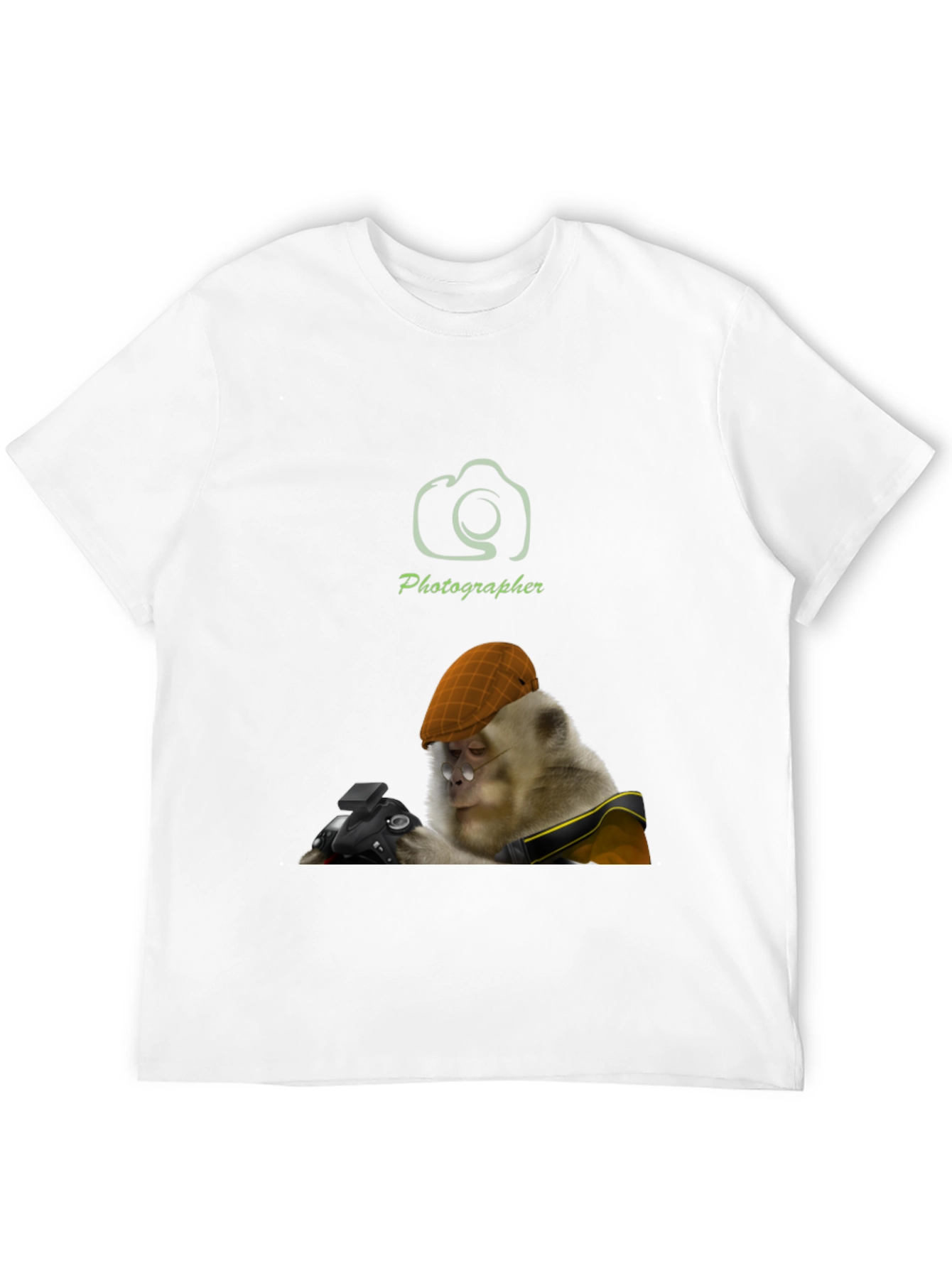 Monkey Photographer T-Shirt -  Unique Graphic Tee