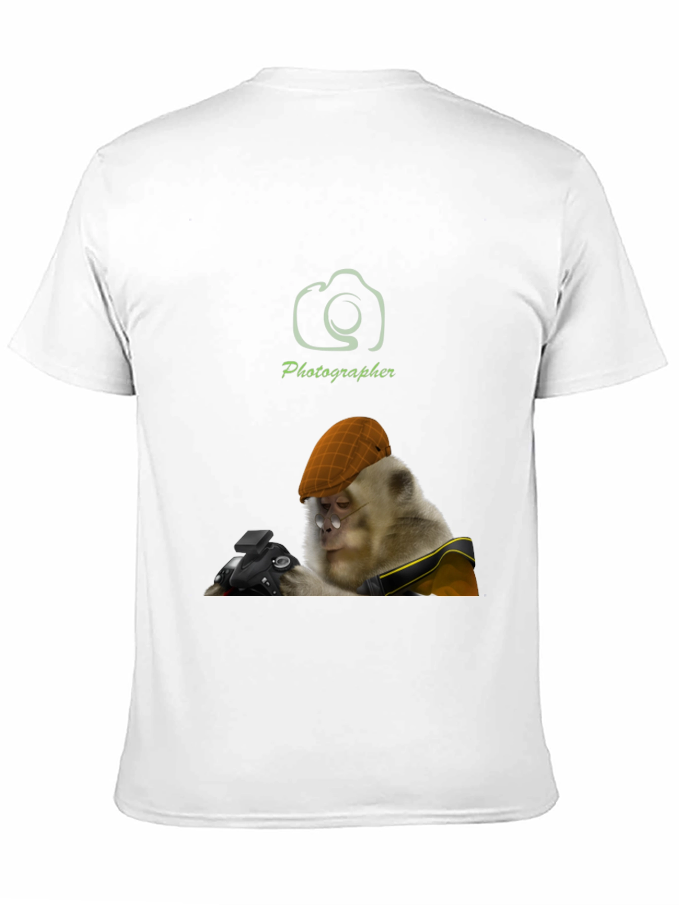 Monkey Photographer T-Shirt -  Unique Graphic Tee