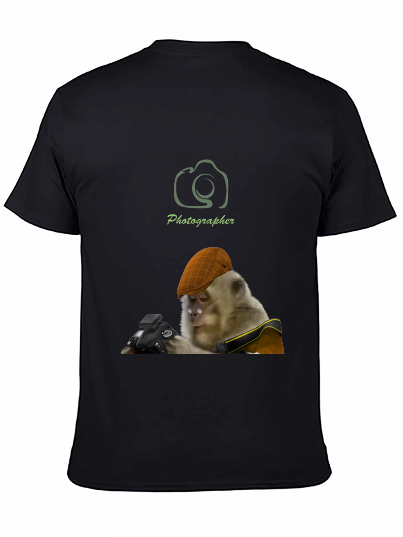 Monkey Photographer T-Shirt -  Unique Graphic Tee