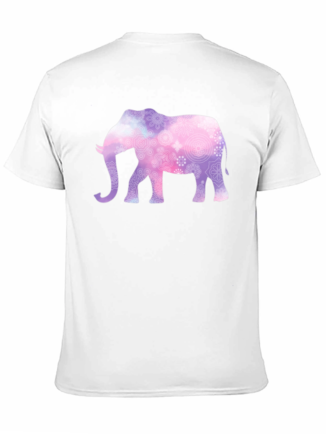 Elephant Mandala Graphic Tee - Mens Black T-Shirt