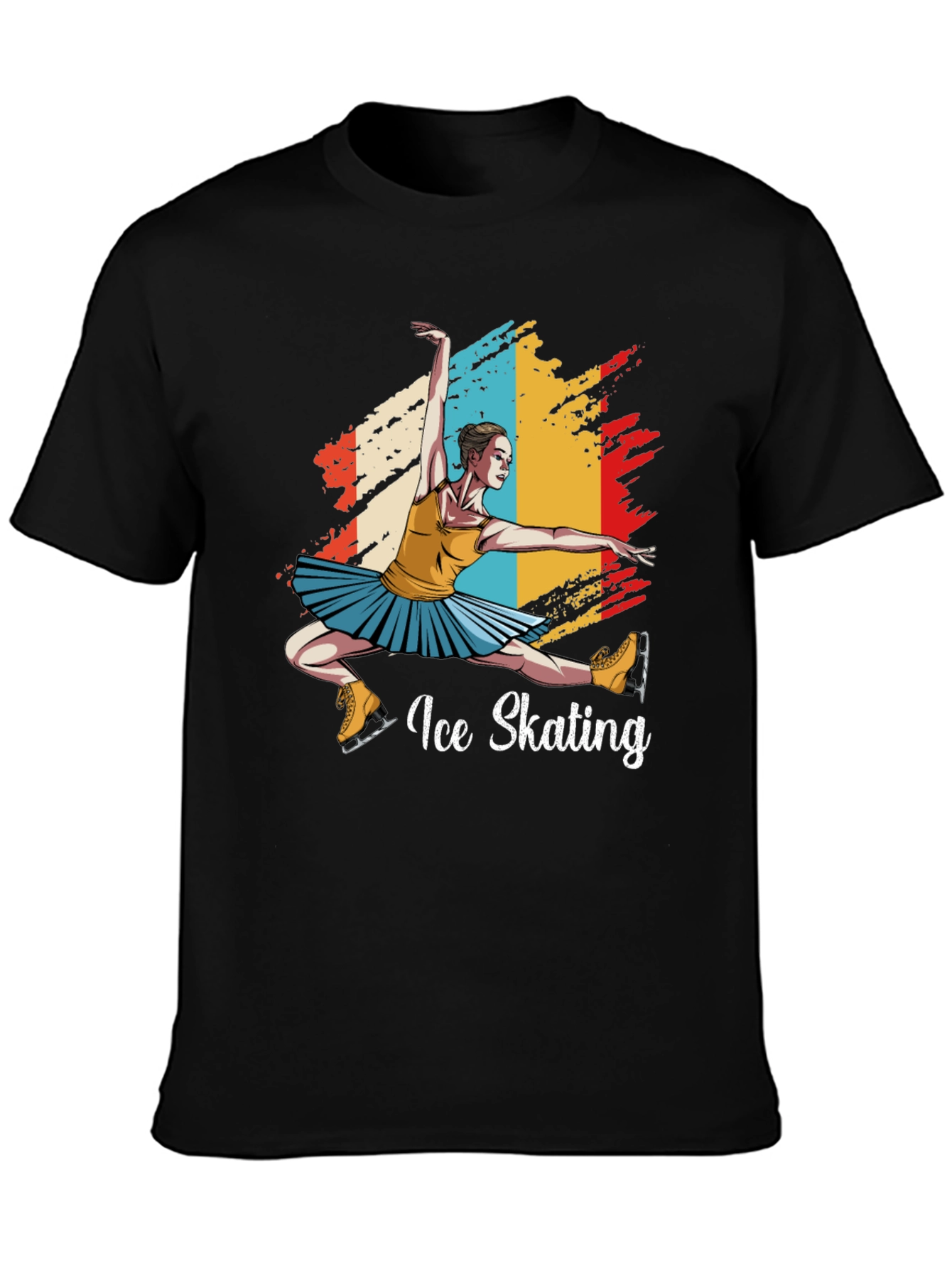 Ice Skating Graphic Tee - Retro Style