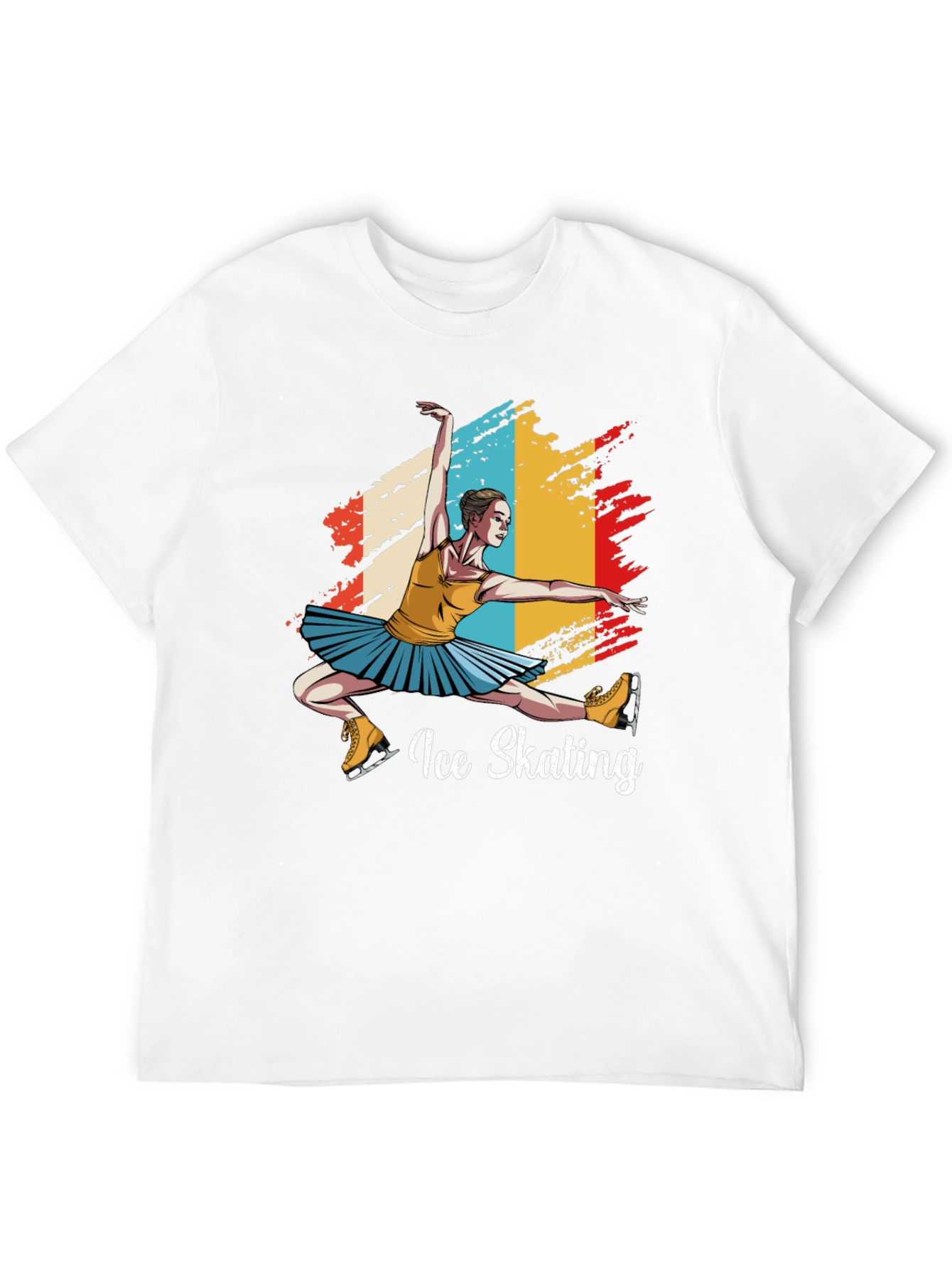 Ice Skating Graphic Tee - Retro Style
