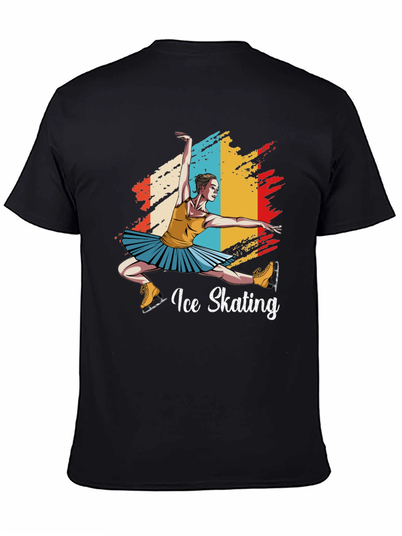 Ice Skating Graphic Tee - Retro Style