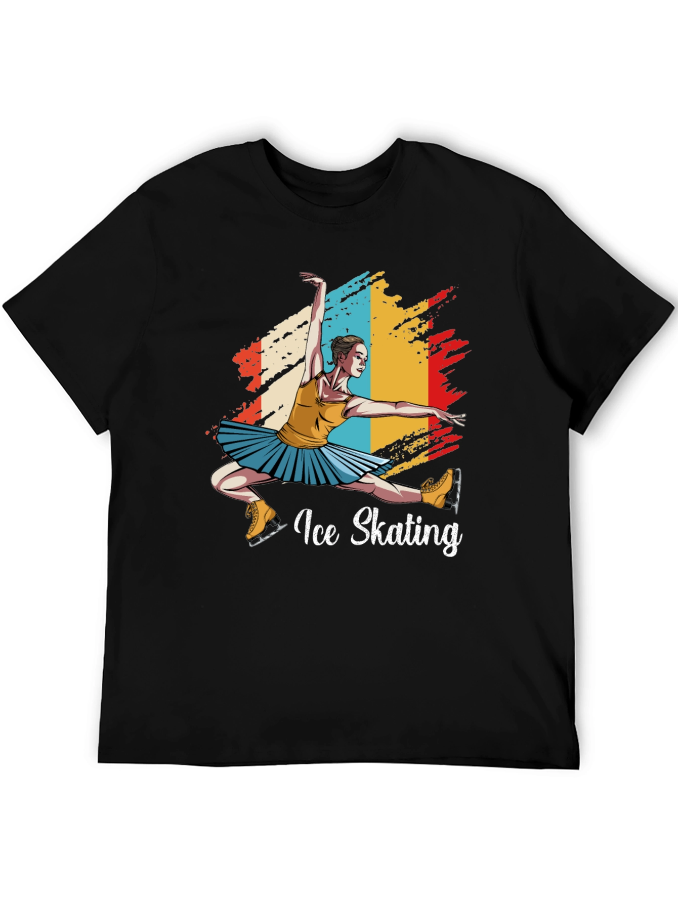 Ice Skating Graphic Tee - Retro Style