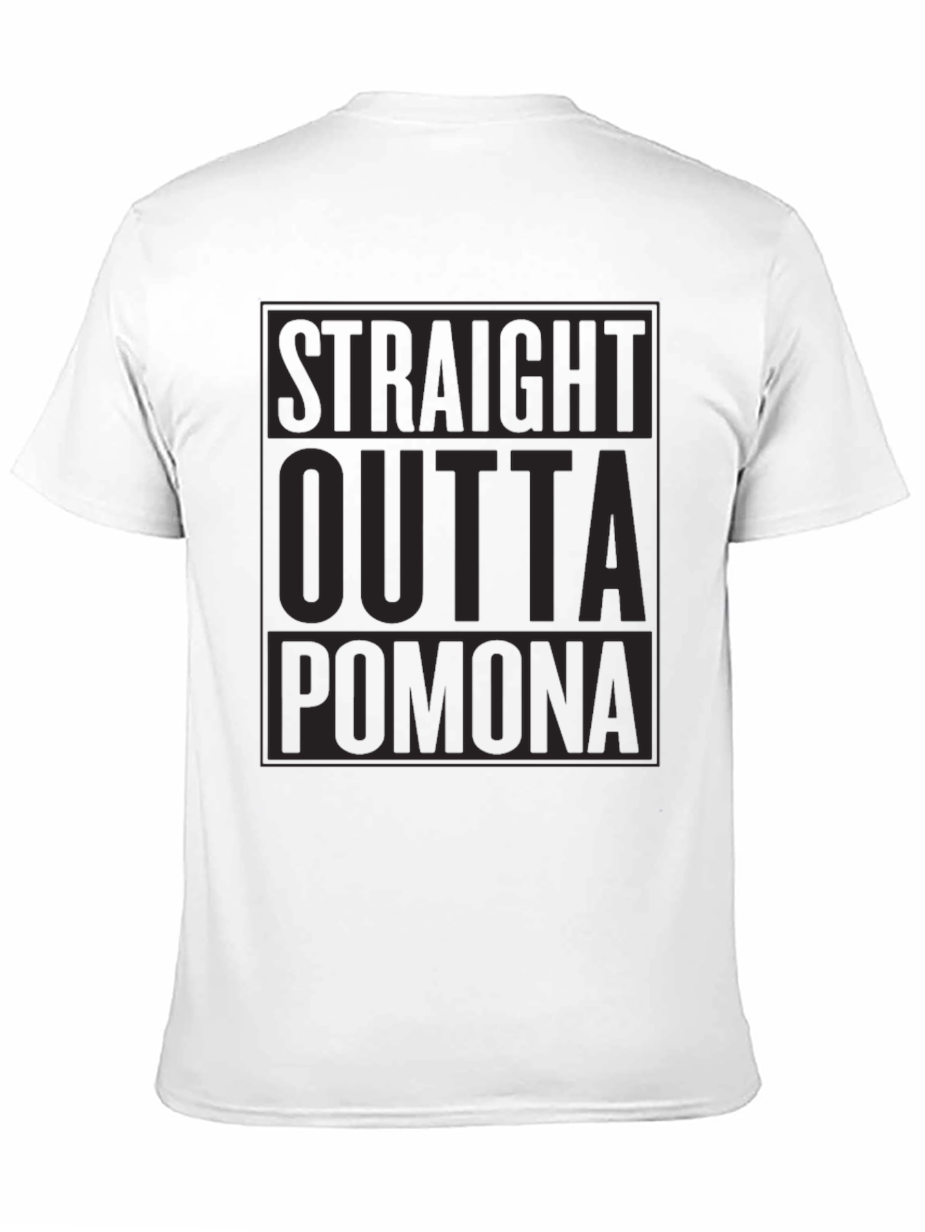 Straight Outta Pomona Black Graphic T-Shirt