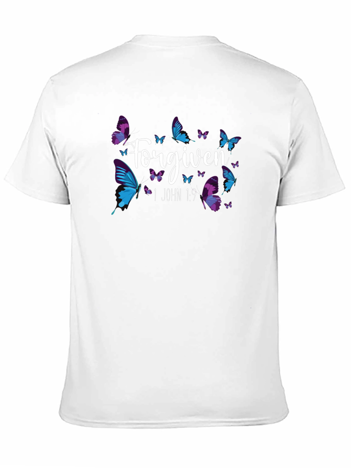 Forgiven Butterfly Christian Graphic T-Shirt