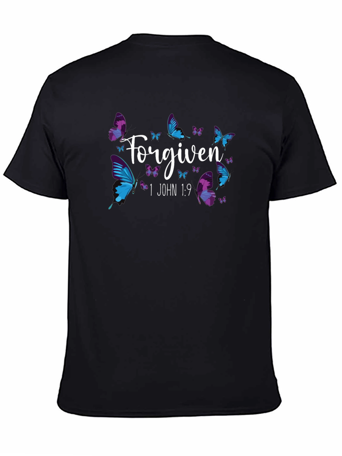 Forgiven Butterfly Christian Graphic T-Shirt