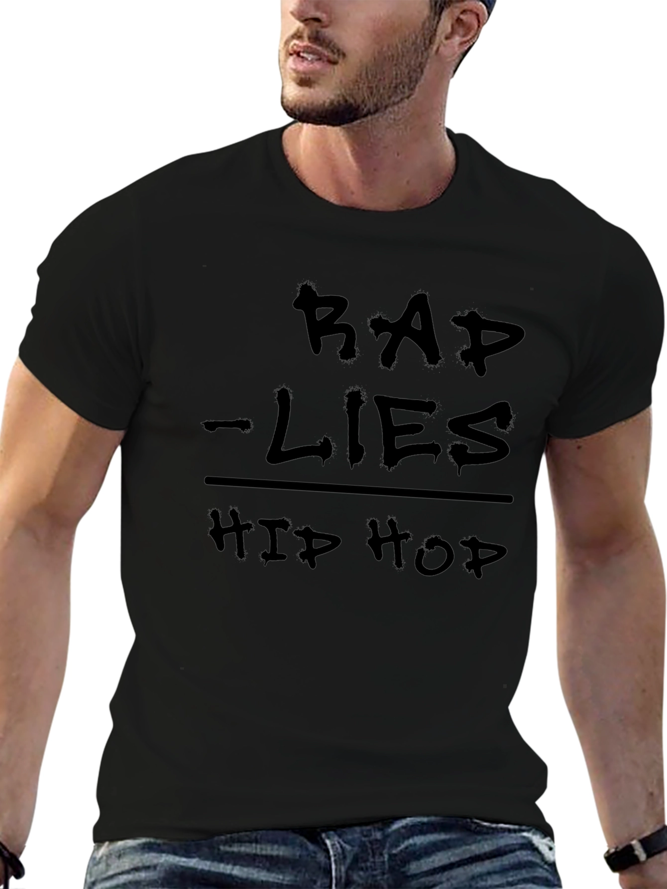 Rap Lies Over Hip Hop Graphic T-Shirt
