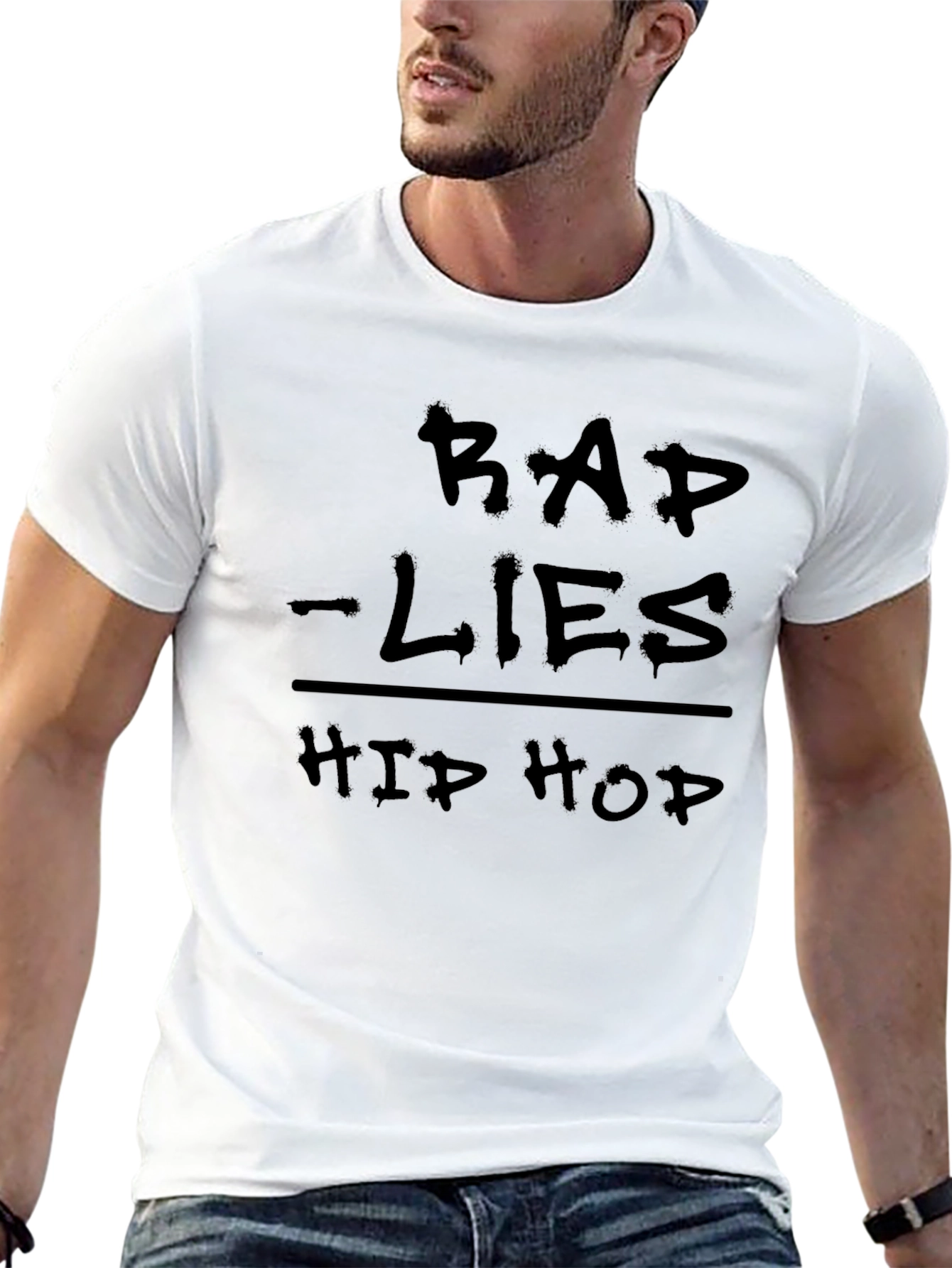 Rap Lies Over Hip Hop Graphic T-Shirt