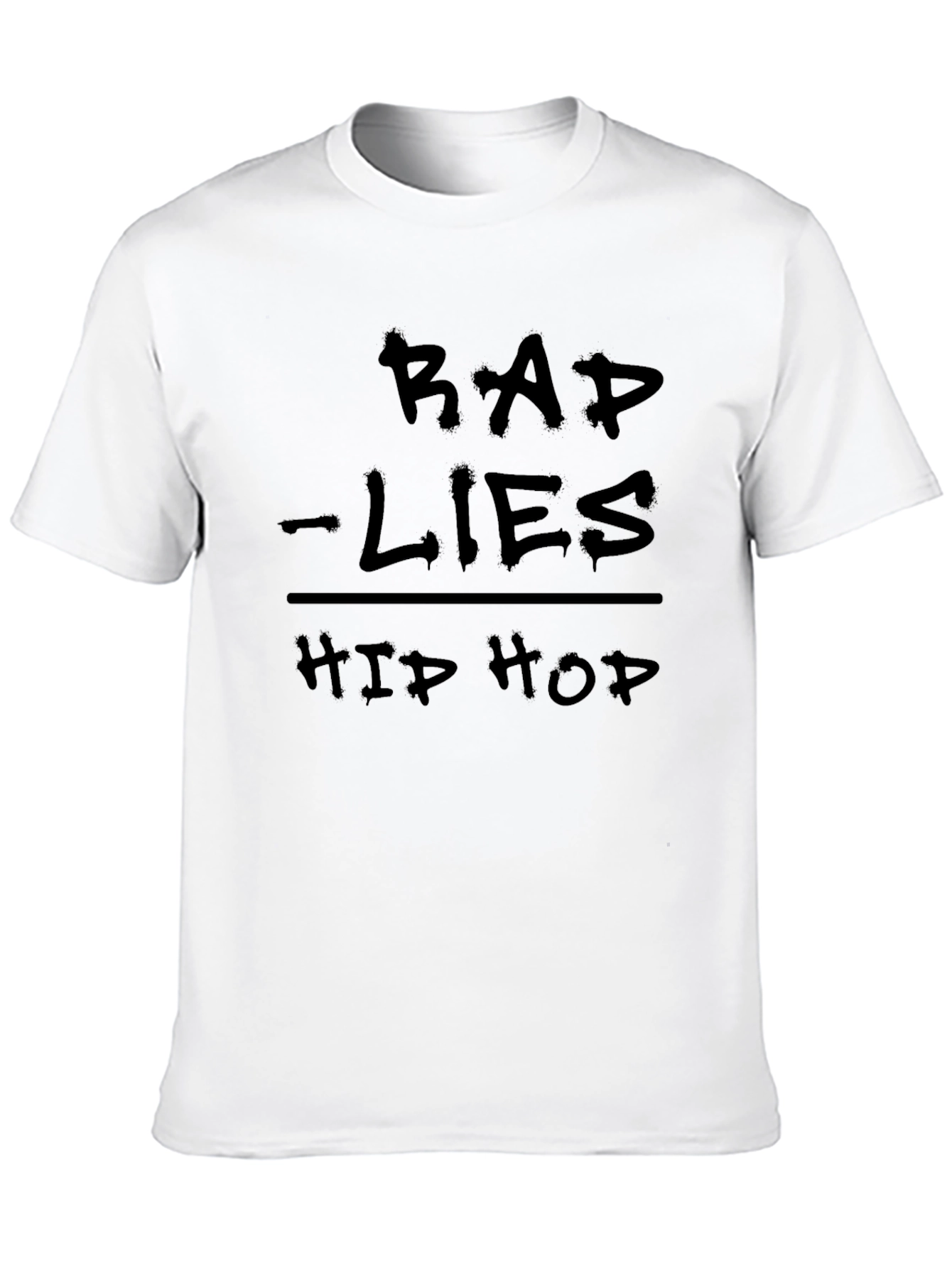 Rap Lies Over Hip Hop Graphic T-Shirt
