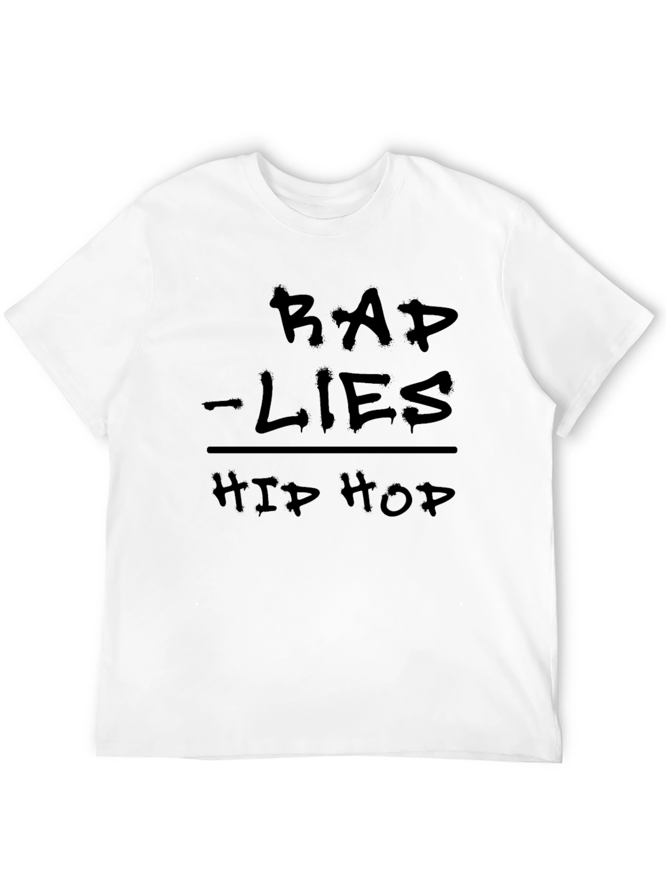 Rap Lies Over Hip Hop Graphic T-Shirt