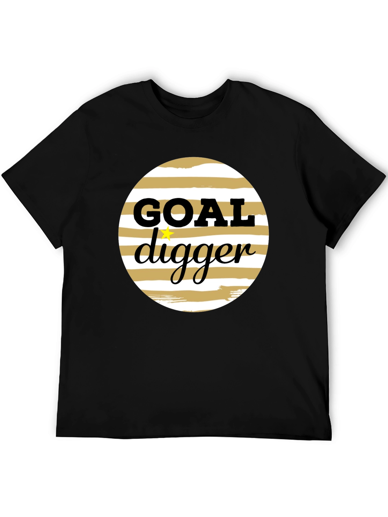 Goal Digger Graphic Tee - Black Crew Neck