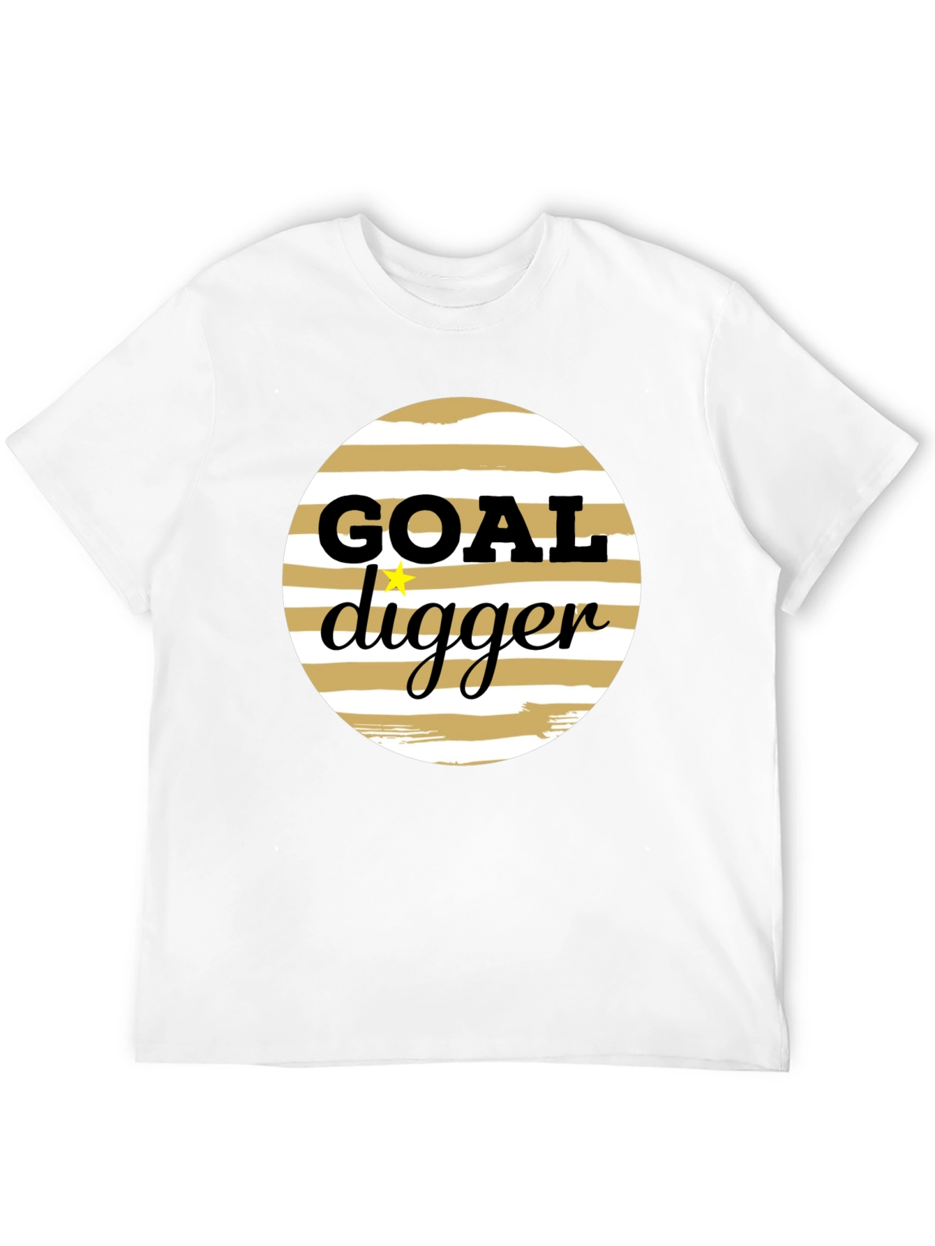 Goal Digger Graphic Tee - Black Crew Neck