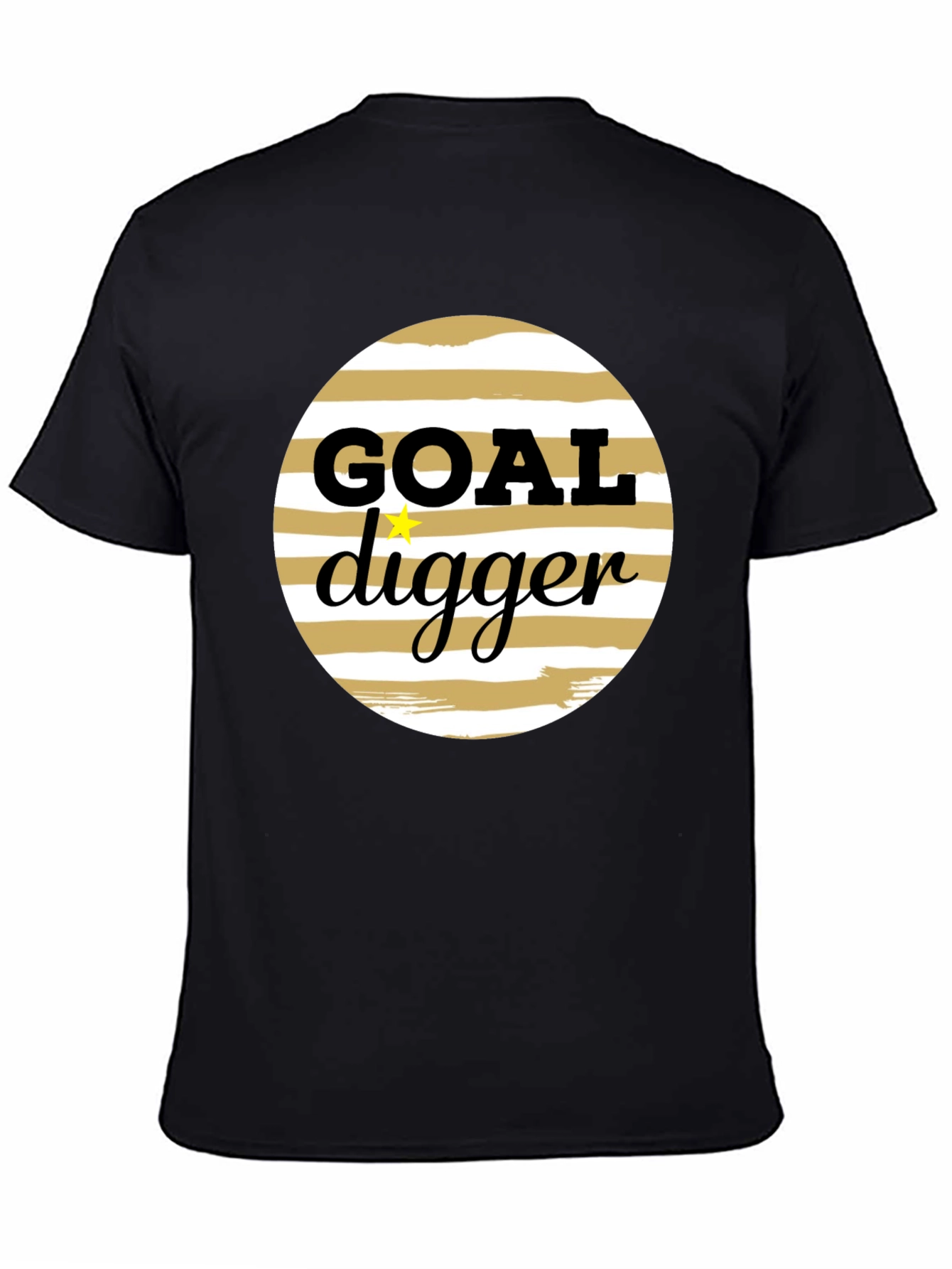 Goal Digger Graphic Tee - Black Crew Neck