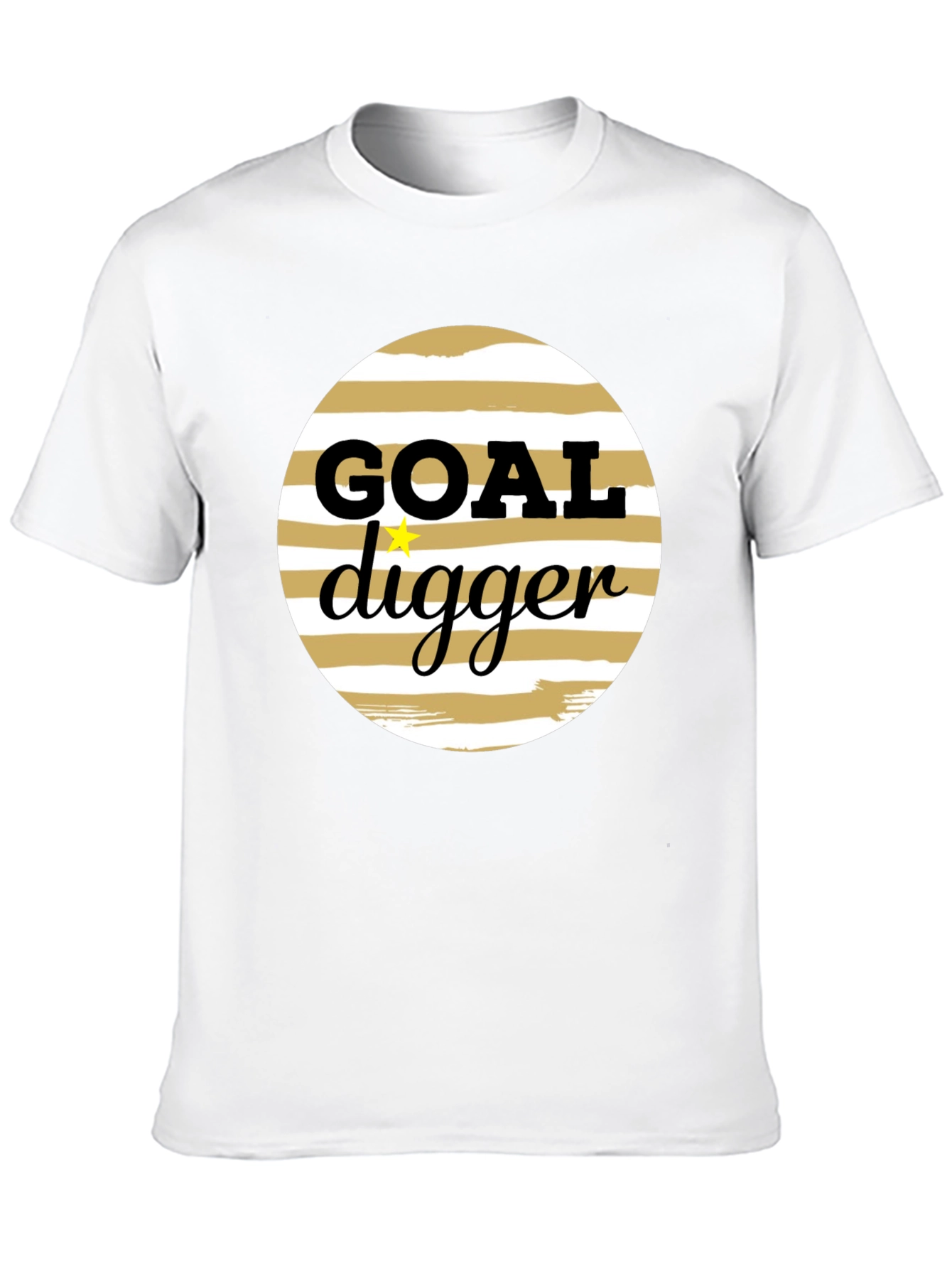 Goal Digger Graphic Tee - Black Crew Neck