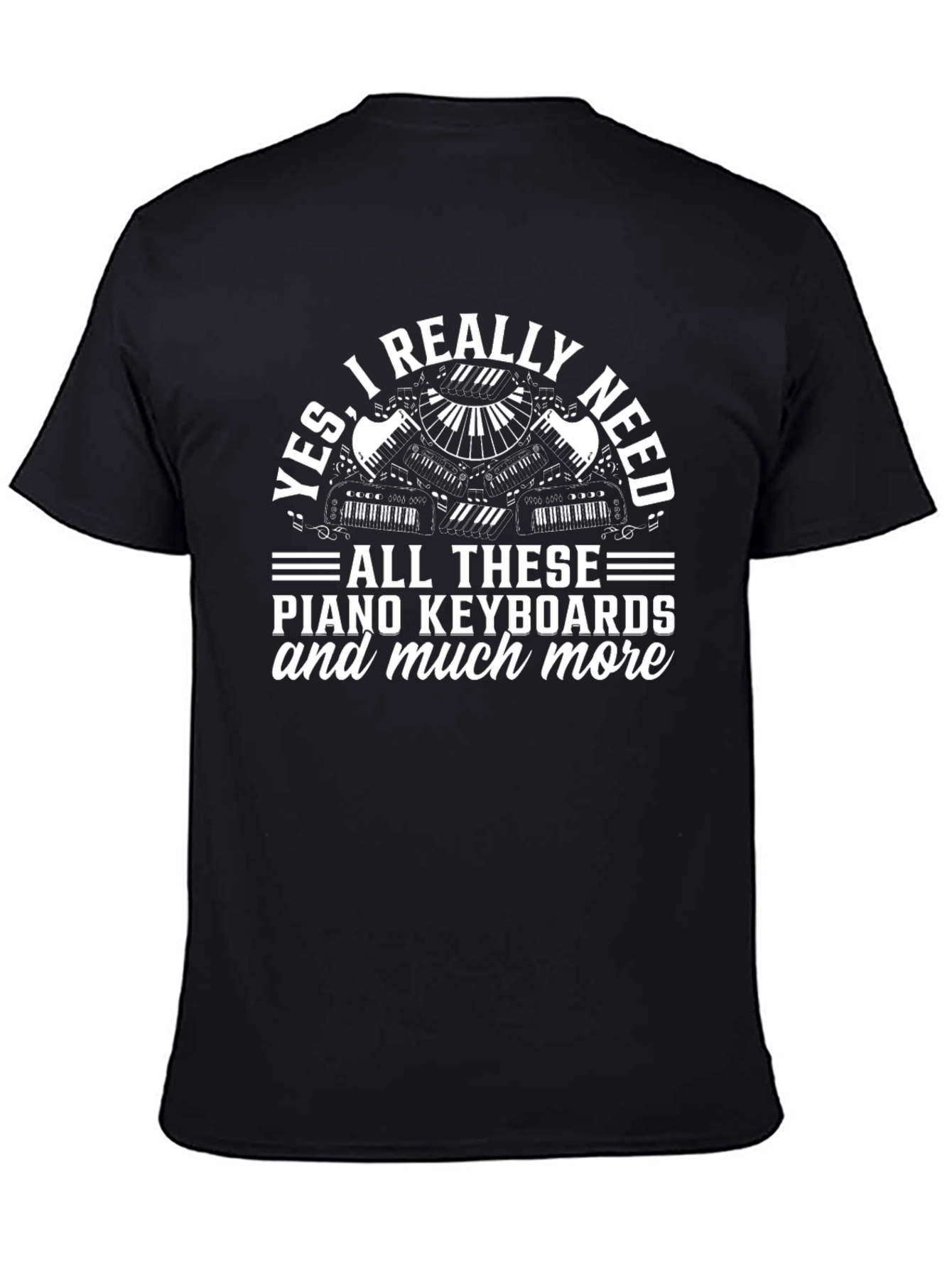 Piano Keyboard T-Shirt: Music Lover Tee